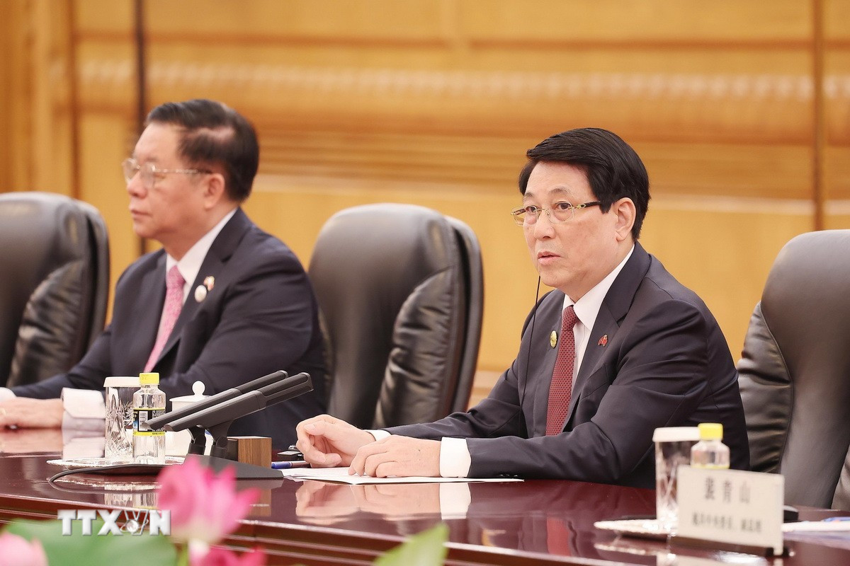 Tổng B&iacute; thư, Chủ tịch Tập Cận B&igrave;nh đề nghị Việt - Trung sớm họp Ủy ban hợp t&aacute;c đường sắt- Ảnh 3.
