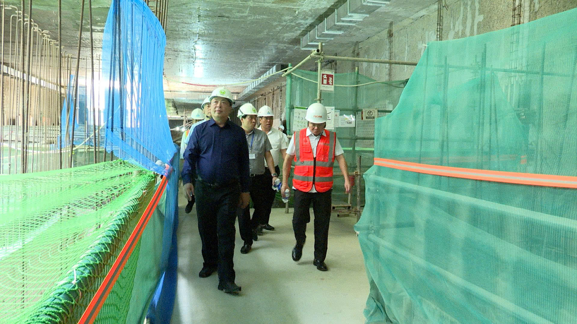 Bộ trưởng Trần Hồng Minh y&ecirc;u cầu tăng tốc thi c&ocirc;ng tuyến ngầm metro Nhổn - ga H&agrave; Nội- Ảnh 3.