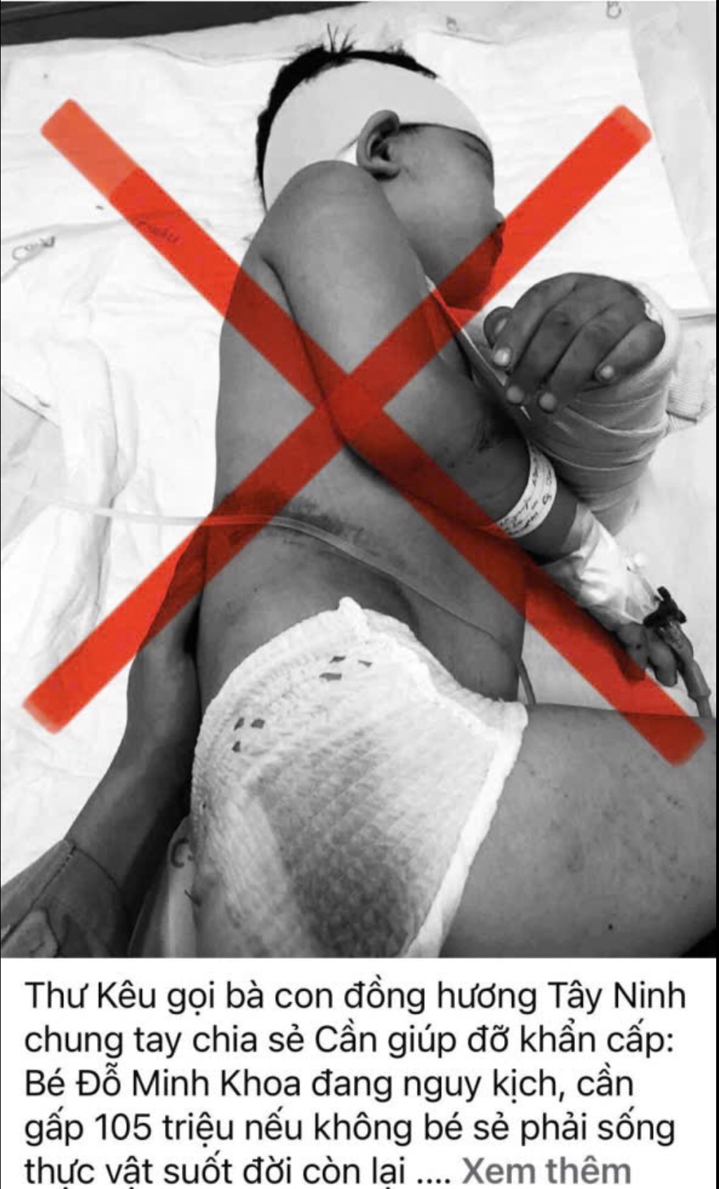 Cảnh b&aacute;o giả mạo k&ecirc;u gọi từ thiện cho bệnh nhi tại Bệnh viện Đa khoa T&acirc;y Ninh- Ảnh 1.