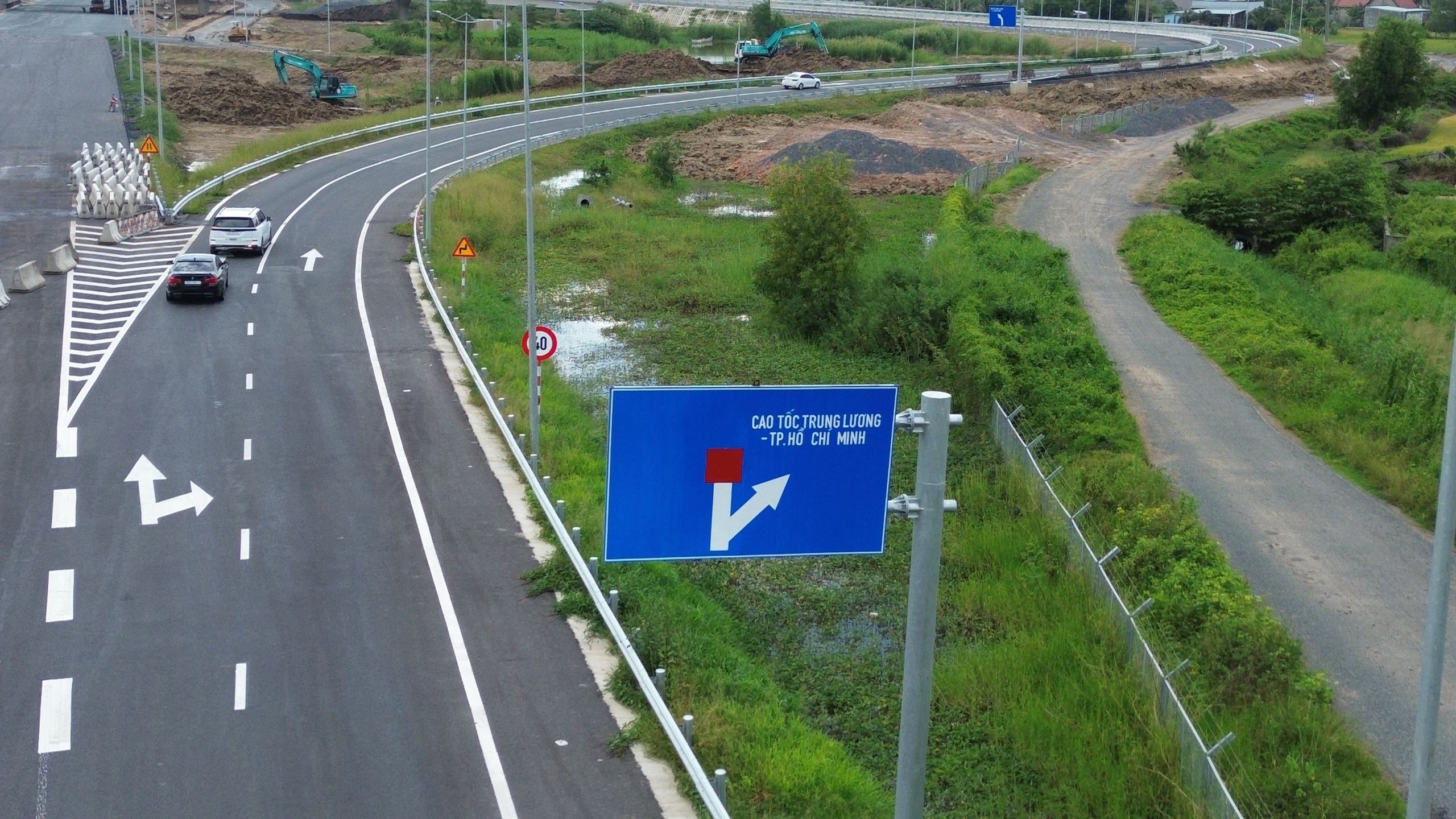 Toàn cảnh nút giao kết nối 3 cao tốc ở cửa ngõ phía Tây TP.HCM- Ảnh 9. Toàn cảnh nút giao kết nối 3 cao tốc ở cửa ngõ phía Tây TP.HCM- Ảnh 9.