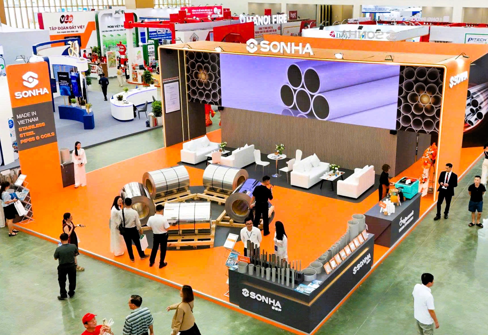 C&aacute;c doanh nghiệp lĩnh vực th&eacute;p &ldquo;khoe&rdquo; g&igrave; ở Triển l&atilde;m th&agrave;nh tựu đất nước 80 năm?- Ảnh 24.