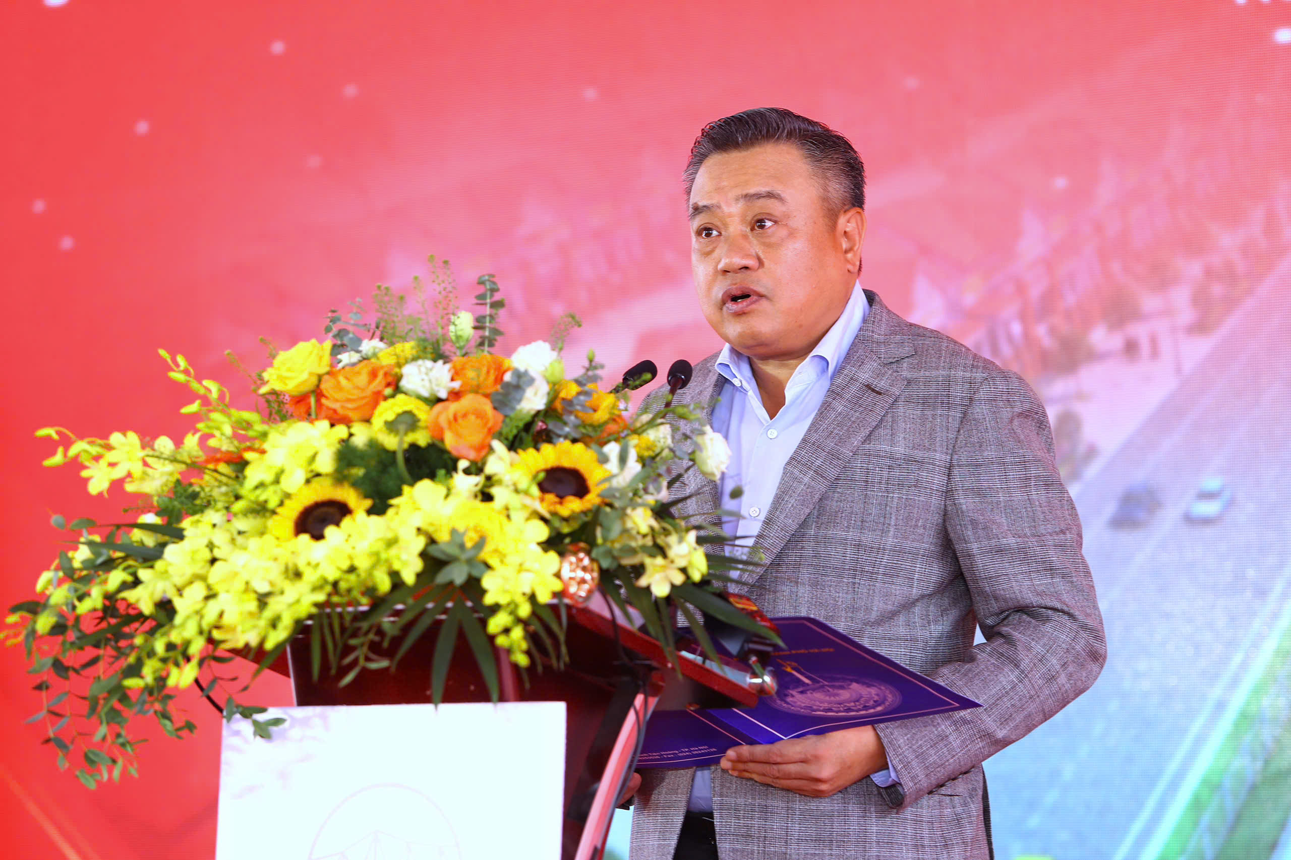 Khởi c&ocirc;ng cao tốc d&agrave;i 113km v&ugrave;ng Thủ đ&ocirc;, c&aacute;c nh&agrave; thầu cam kết ho&agrave;n th&agrave;nh đ&uacute;ng tiến độ- Ảnh 3.