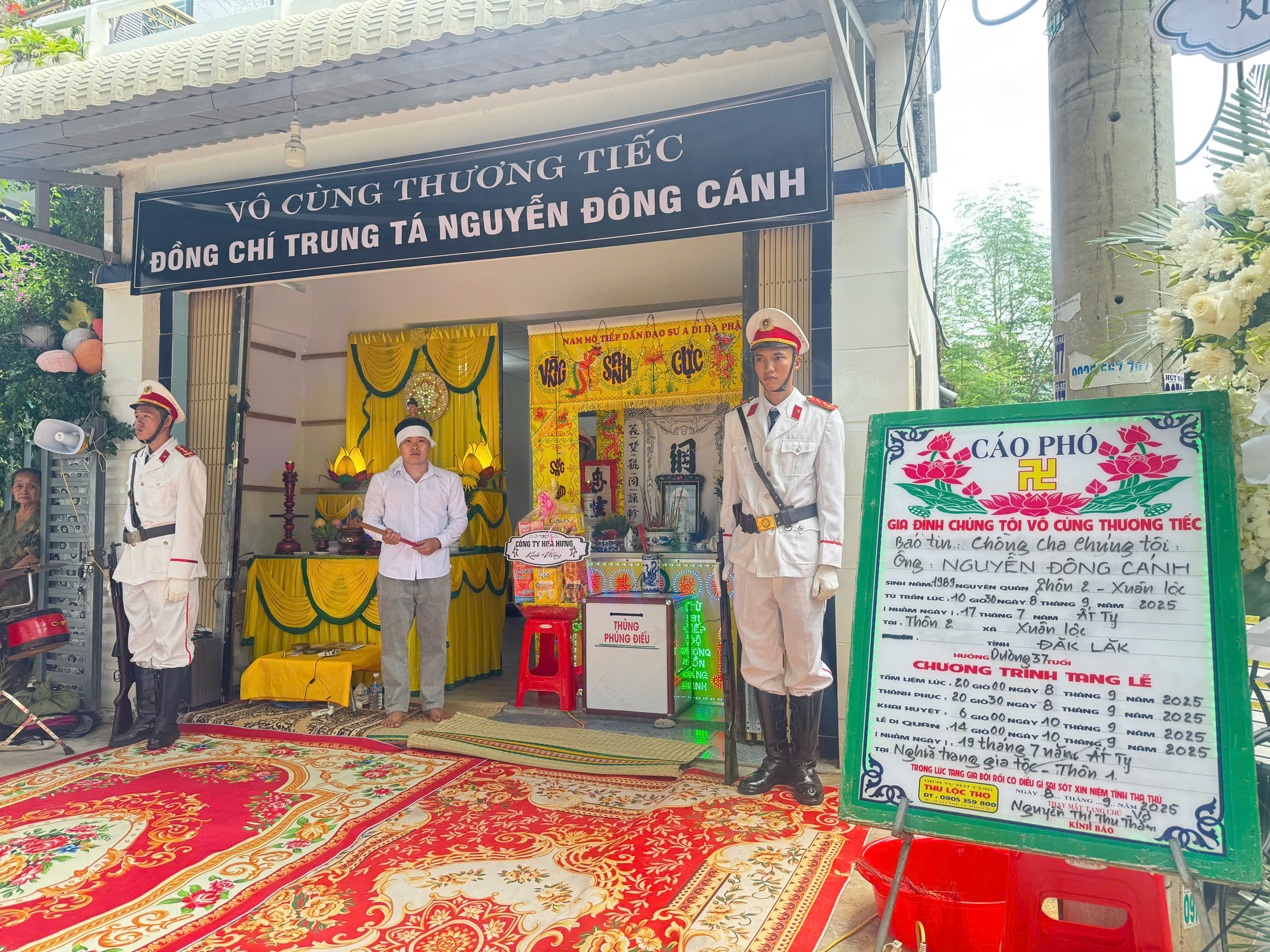 Thăng qu&acirc;n h&agrave;m trước thời hạn cho thiếu t&aacute; c&ocirc;ng an Đắk Lắk hy sinh khi l&agrave;m nhiệm vụ- Ảnh 1.