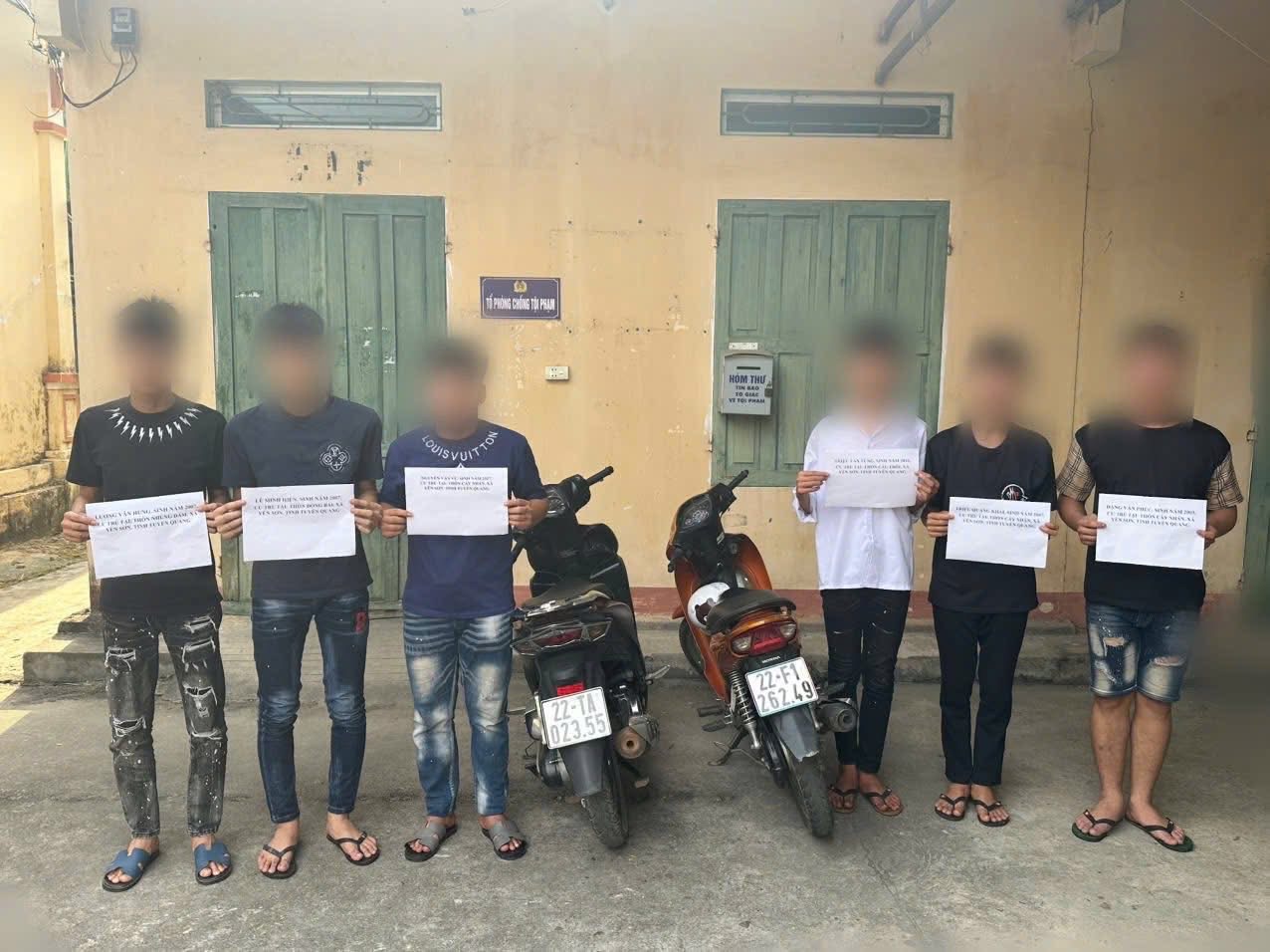 Tuy&ecirc;n Quang: Nhanh ch&oacute;ng x&aacute;c minh nh&oacute;m thanh ni&ecirc;n g&acirc;y rối trật tự- Ảnh 1.