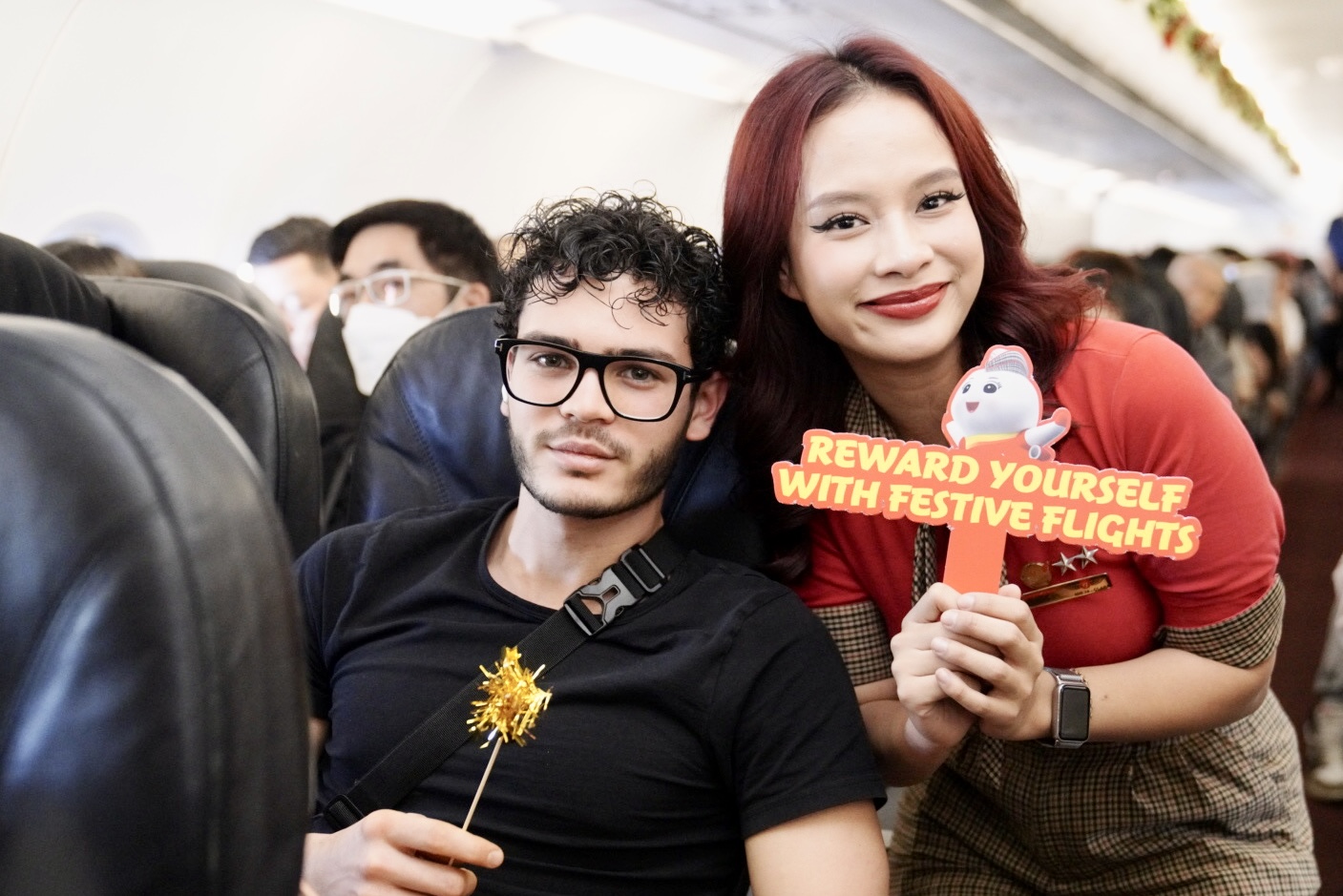 Sắc đỏ Vietjet khơi nguồn năng lượng trong chuyến bay đầu năm 2026- Ảnh 2.