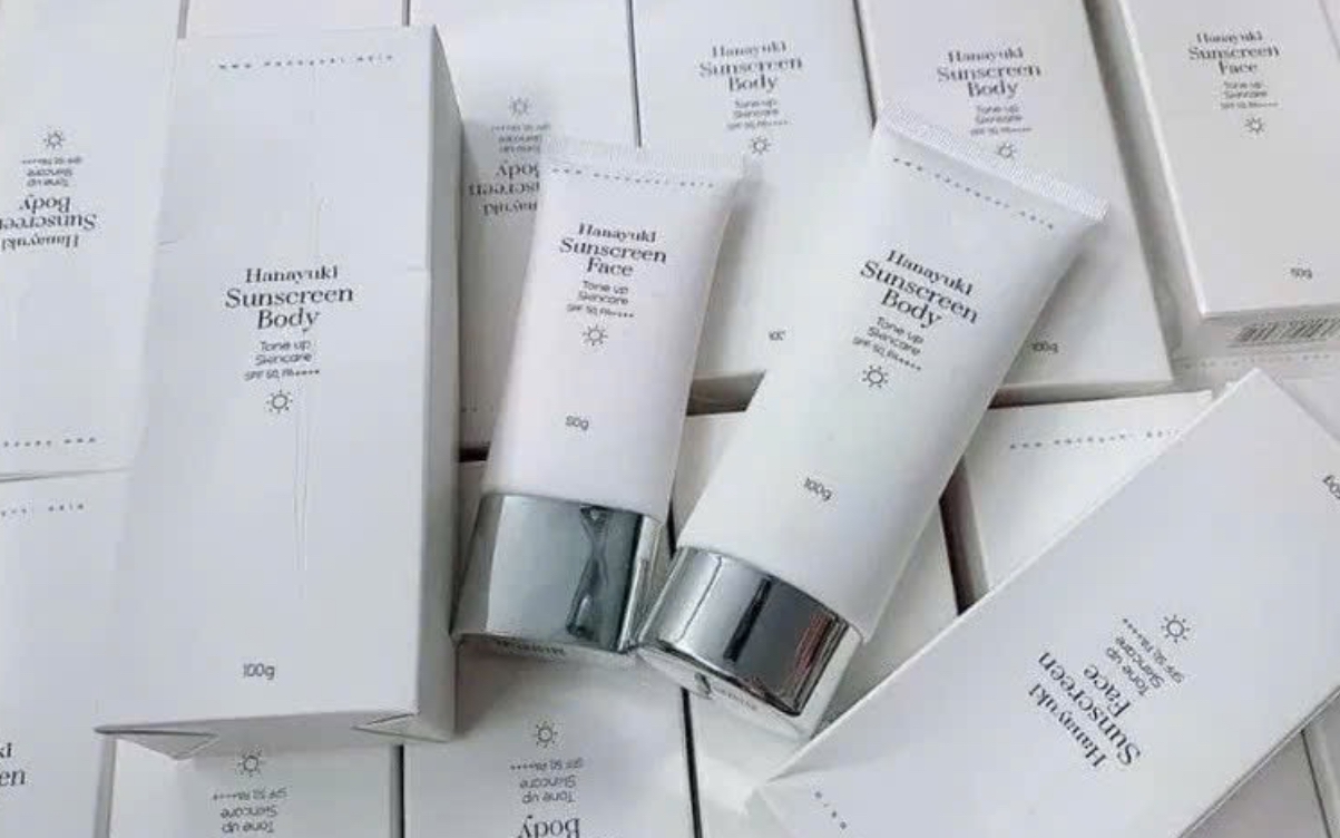 Thu hồi 3 l&ocirc; kem chống nắng Hanayuki Sunscreen Body do li&ecirc;n quan vụ &aacute;n h&agrave;ng giả