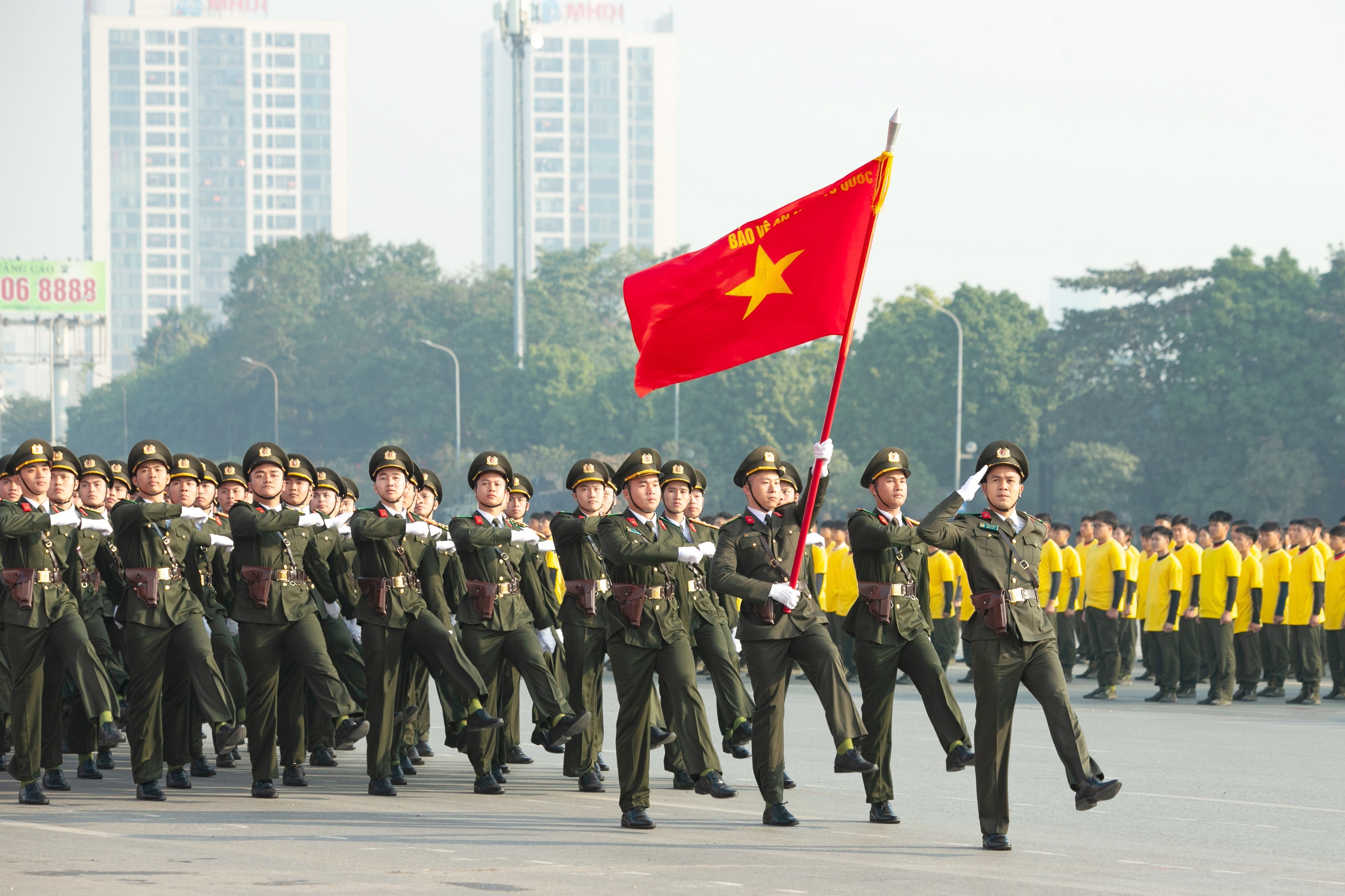 C&ocirc;ng an tr&igrave;nh diễn sức mạnh, phương tiện hiện đại tại lễ xuất qu&acirc;n bảo vệ Đại hội Đảng- Ảnh 9.