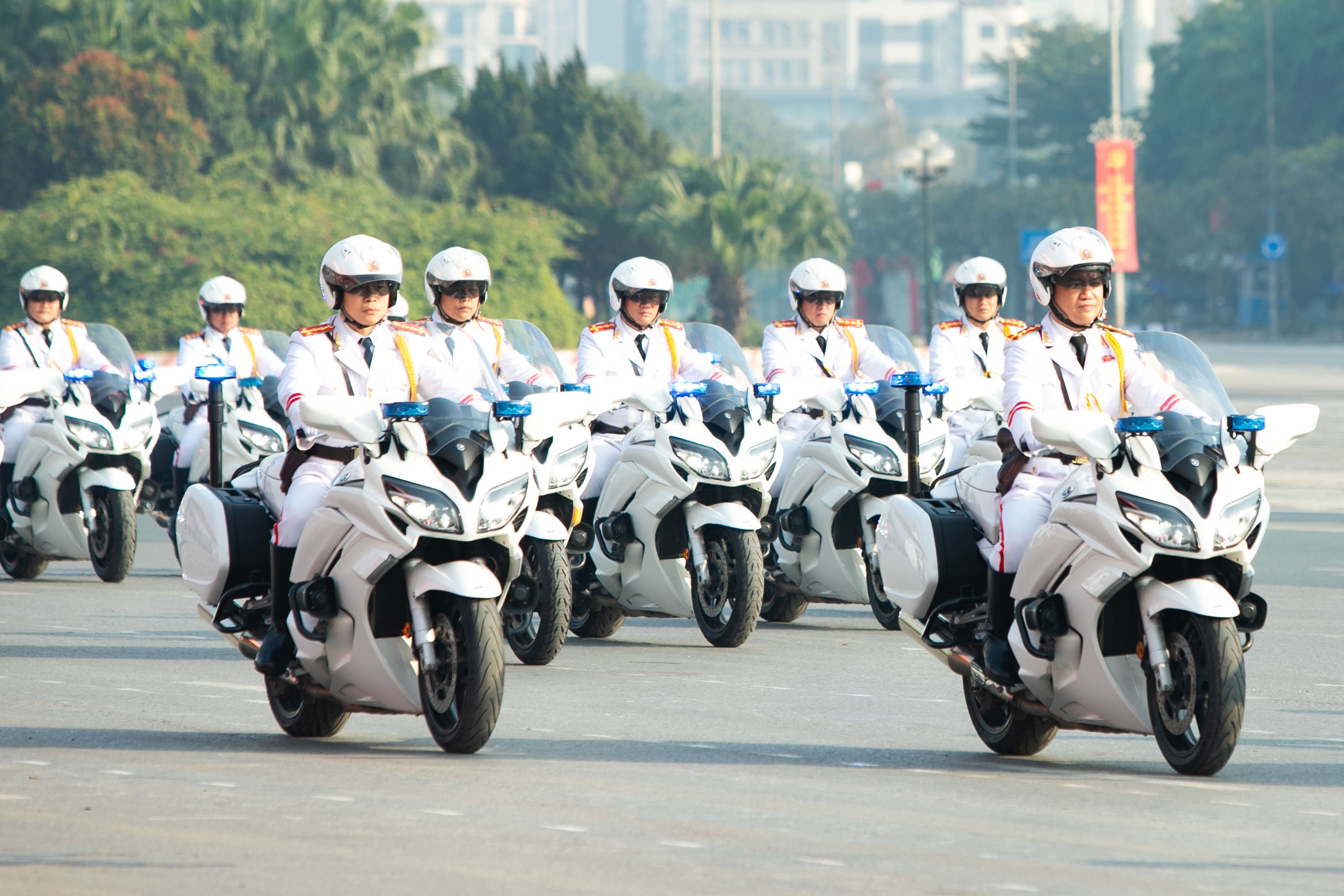 C&ocirc;ng an tr&igrave;nh diễn sức mạnh, phương tiện hiện đại tại lễ xuất qu&acirc;n bảo vệ Đại hội Đảng- Ảnh 6.