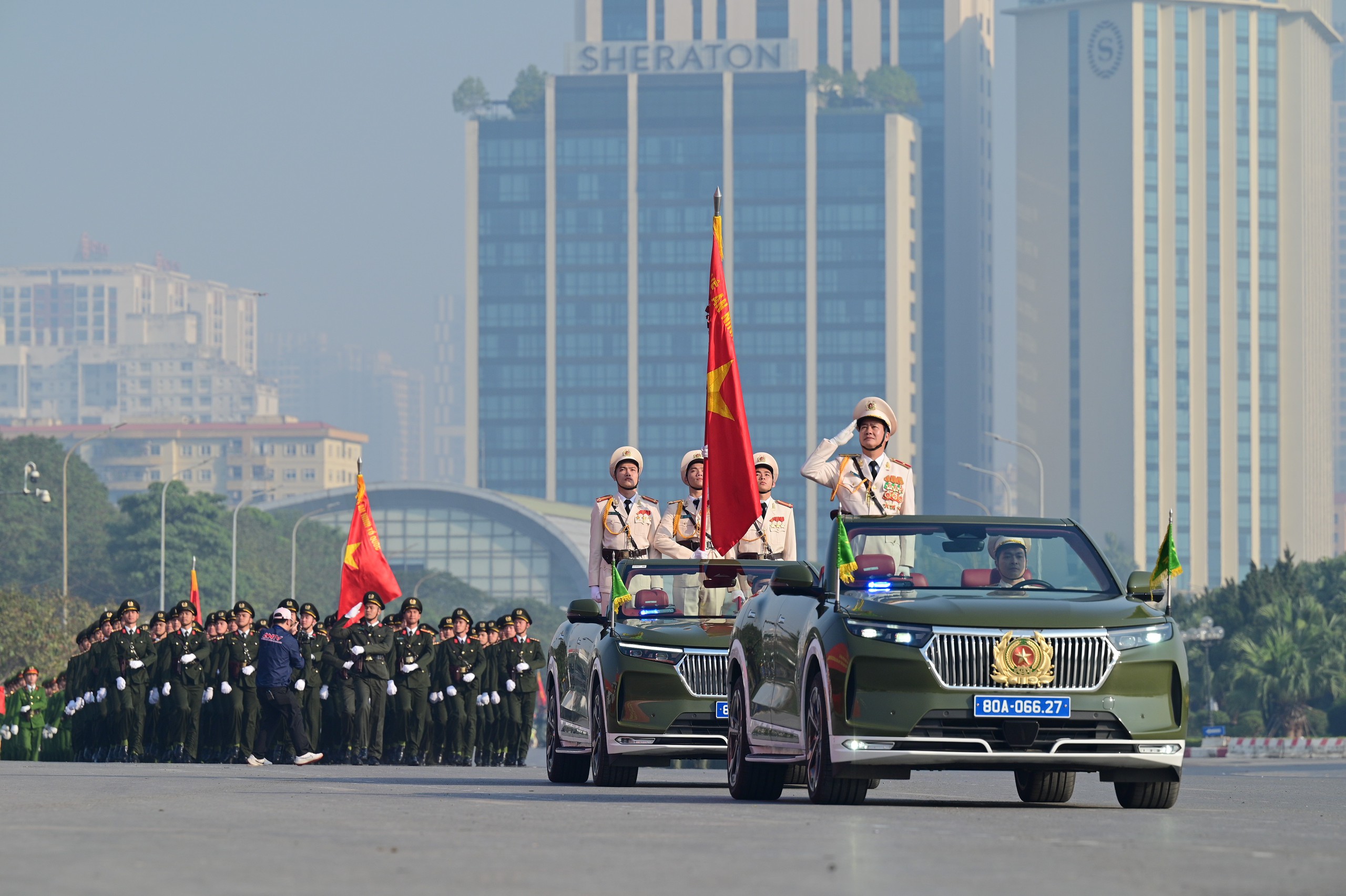C&ocirc;ng an tr&igrave;nh diễn sức mạnh, phương tiện hiện đại tại lễ xuất qu&acirc;n bảo vệ Đại hội Đảng- Ảnh 4.