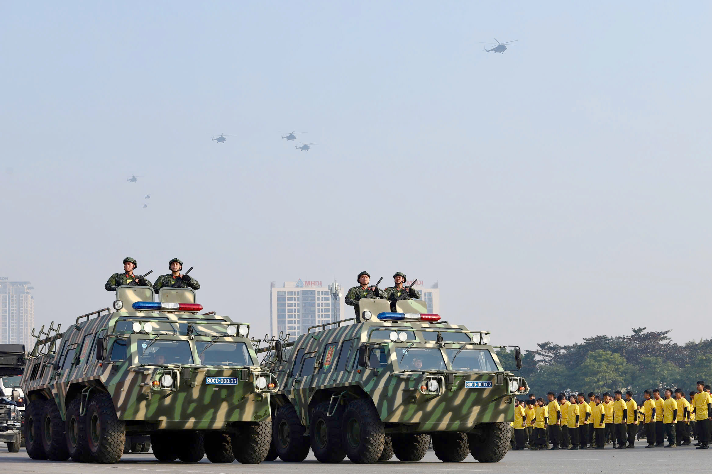 C&ocirc;ng an tr&igrave;nh diễn sức mạnh, phương tiện hiện đại tại lễ xuất qu&acirc;n bảo vệ Đại hội Đảng- Ảnh 10.