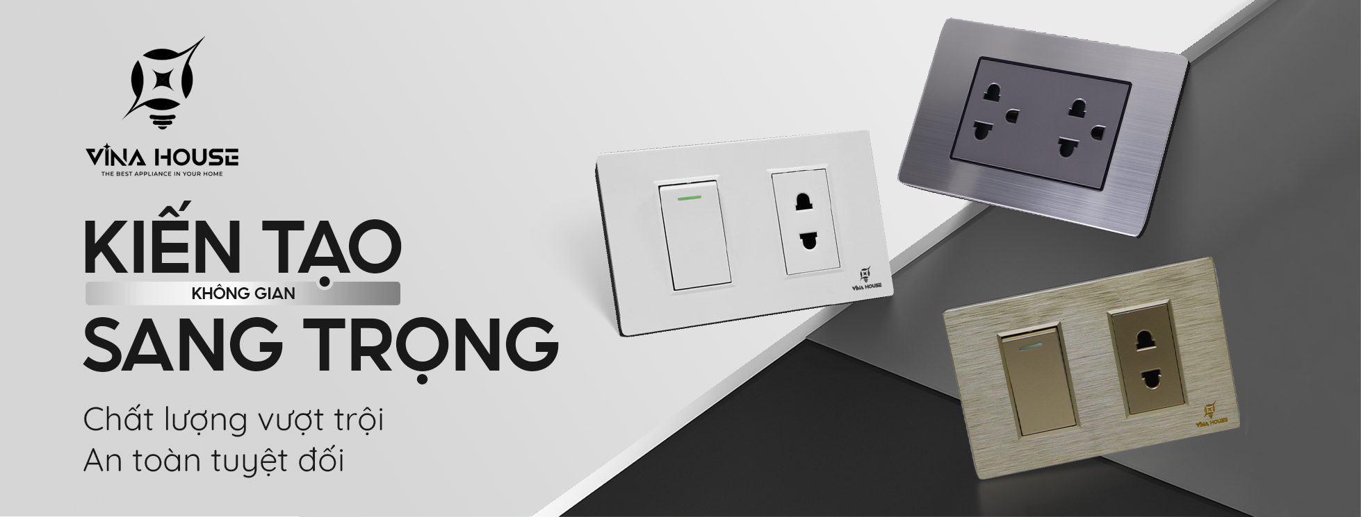Mỹ Linh Lighting ra mắt c&ocirc;ng tắc ổ cắm Vina House- Ảnh 1.