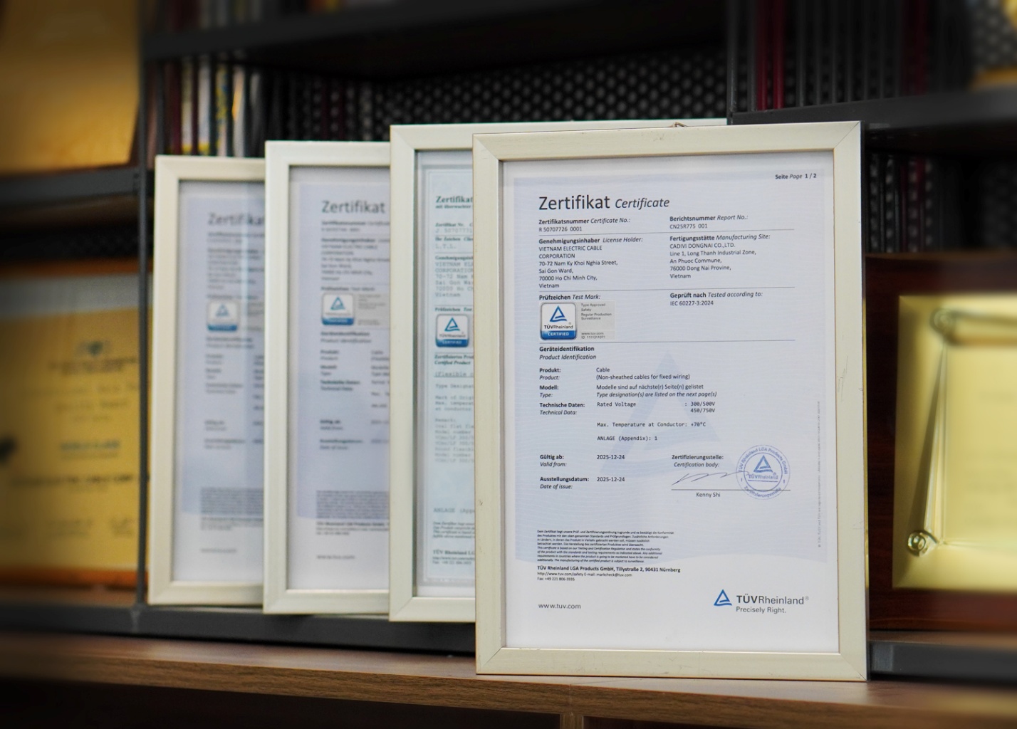 CADIVI ti&ecirc;n phong đạt chuẩn TUV Rheinland cho d&ograve;ng d&acirc;y diện d&acirc;n dụng- Ảnh 1.