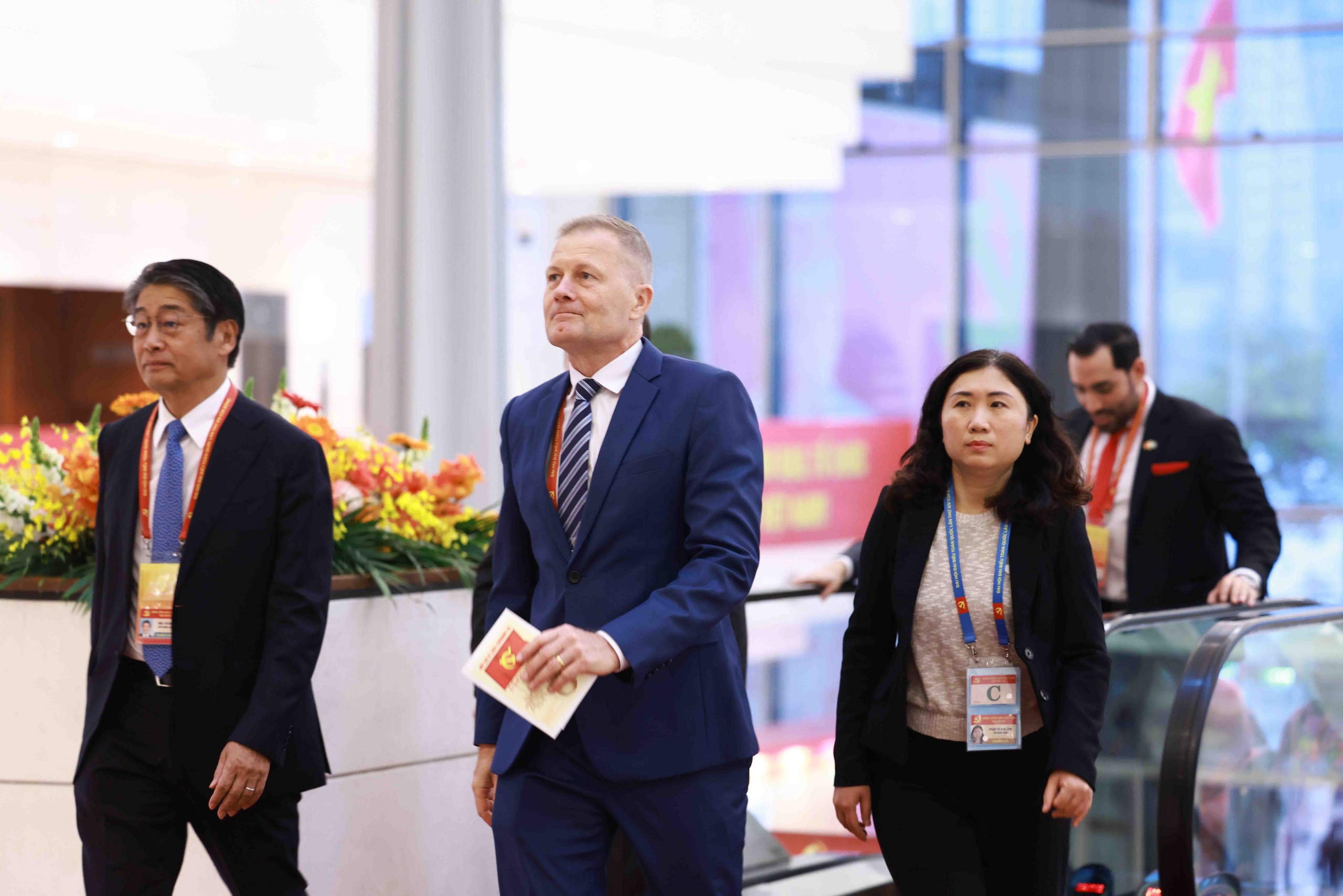 Các đại biểu, khách mời quốc tế đến dự phiên khai mạc trọng thể Đại hội XIV của Đảng- Ảnh 8. Các đại biểu, khách mời quốc tế đến dự phiên khai mạc trọng thể Đại hội XIV của Đảng- Ảnh 8.