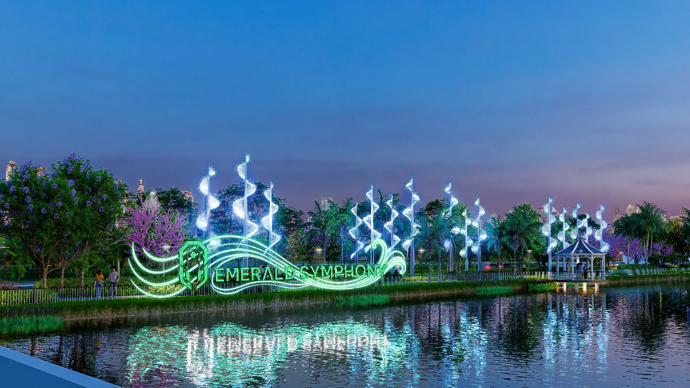 Đặc quyền sống xanh tại Emerald Symphony- Ảnh 1. Ảnh có chứa cây cối, bầu trời, ngoài trời, thực vật Nội dung do AI tạo ra có thể không chính xác.