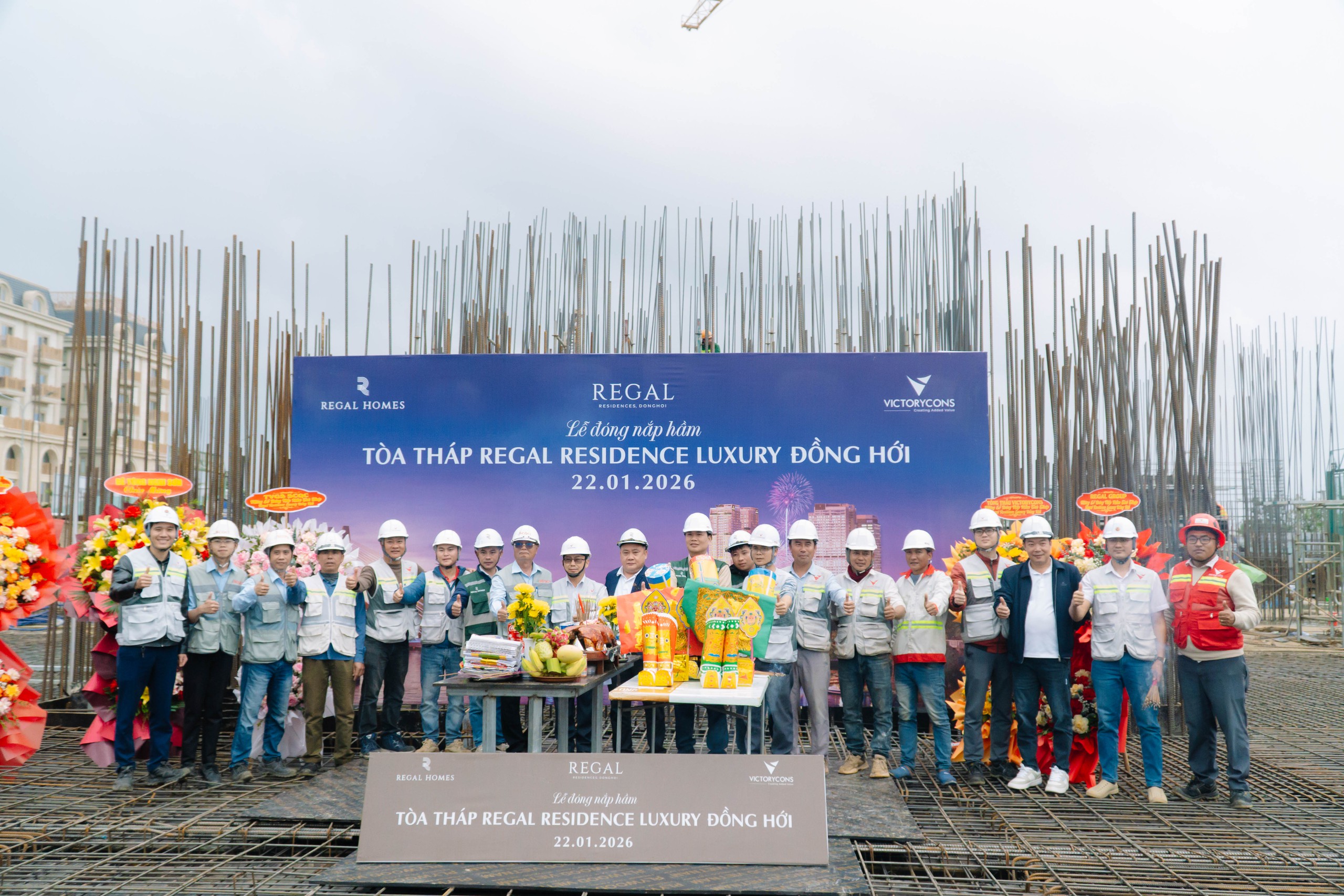 Regal Residence Đồng Hới - Tháp Luxury hoàn thành đóng nắp hầm- Ảnh 1. Regal Residence Đồng Hới - Tháp Luxury hoàn thành đóng nắp hầm- Ảnh 1.