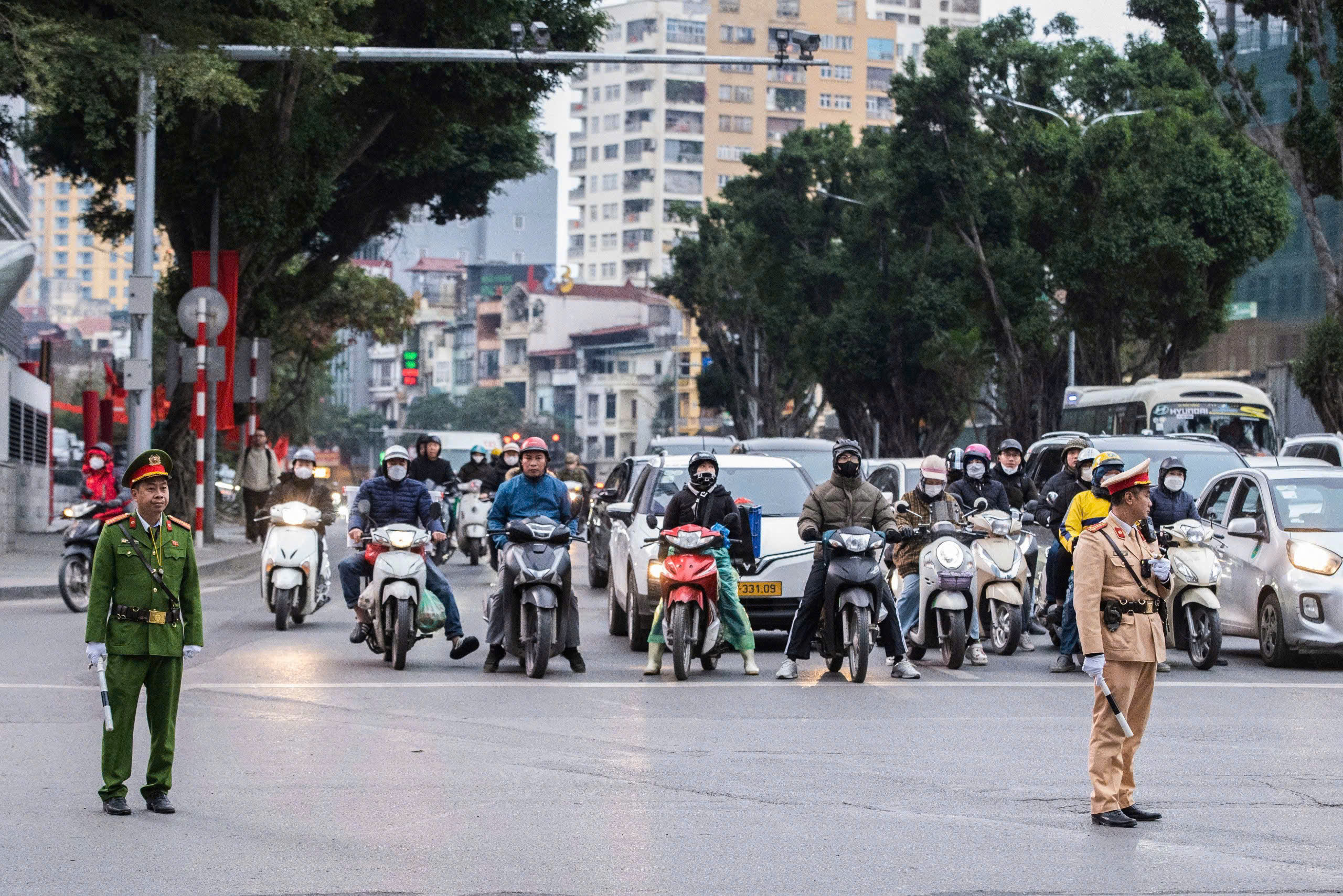 H&agrave; Nội thay đổi thời gian ph&acirc;n luồng giao th&ocirc;ng sau bế mạc Đại hội XIV của Đảng- Ảnh 1.