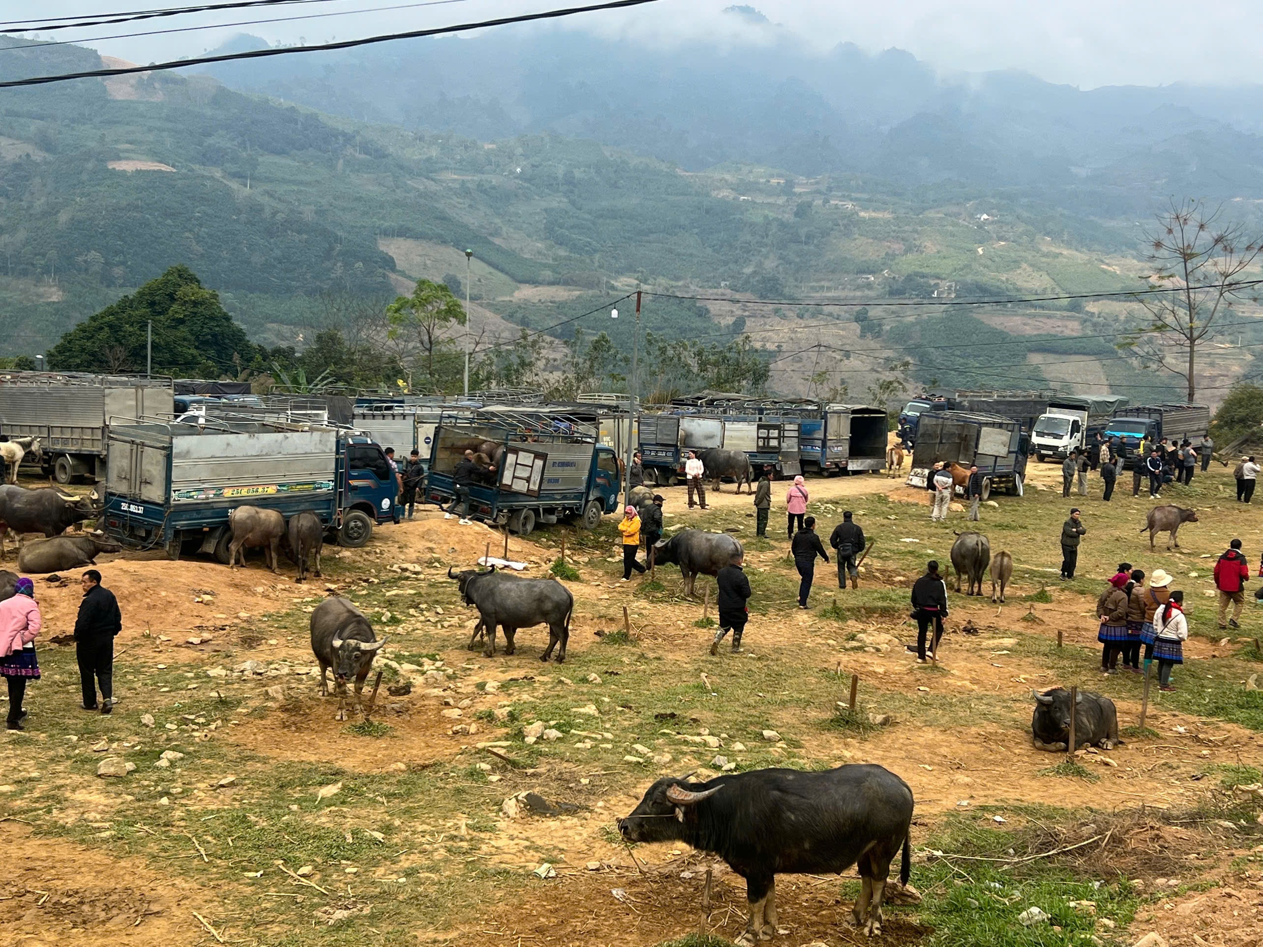 Nghe CSGT "bắn" tiếng M&ocirc;ng tuy&ecirc;n truyền an to&agrave;n giao th&ocirc;ng giữa chợ phi&ecirc;n v&ugrave;ng cao- Ảnh 7.