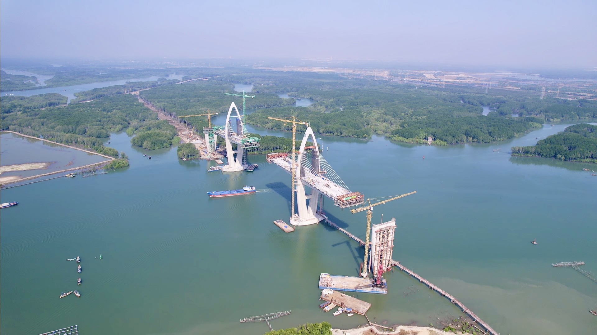 Cầu Phước An có nhịp chính dài nhất Đông Nam Á: Tháng 6 hợp long biên, sớm hơn kế hoạch- Ảnh 1. Cầu Phước An có nhịp chính dài nhất Đông Nam Á: Tháng 6 hợp long biên, sớm hơn kế hoạch- Ảnh 1.