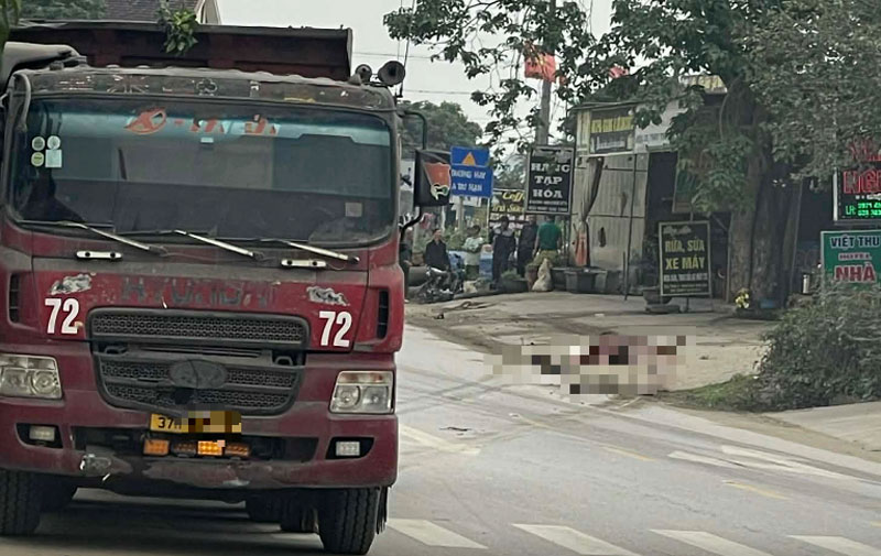 Hiện trường vụ tai nạn.