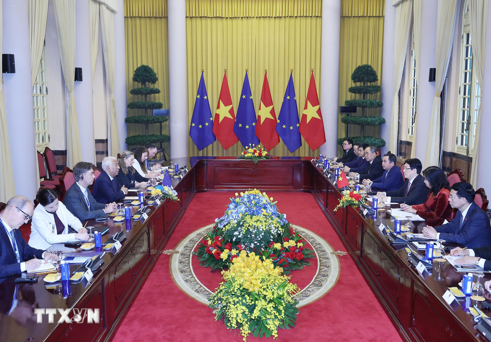 Đưa quan hệ đối t&aacute;c chiến lược to&agrave;n diện Việt Nam - EU v&agrave;o chiều s&acirc;u, thực chất- Ảnh 2.