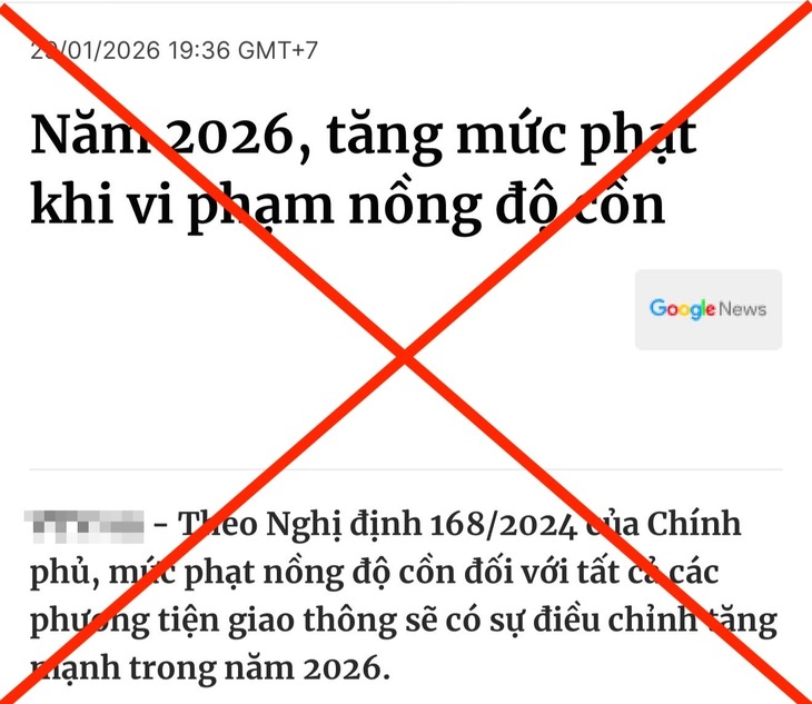 Cục CSGT l&ecirc;n tiếng về tin đồn "tăng mức phạt nồng độ cồn trong năm 2026"- Ảnh 1.