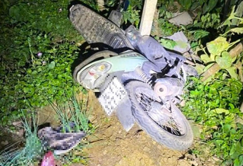 Hiện trường vụ tai nạn.