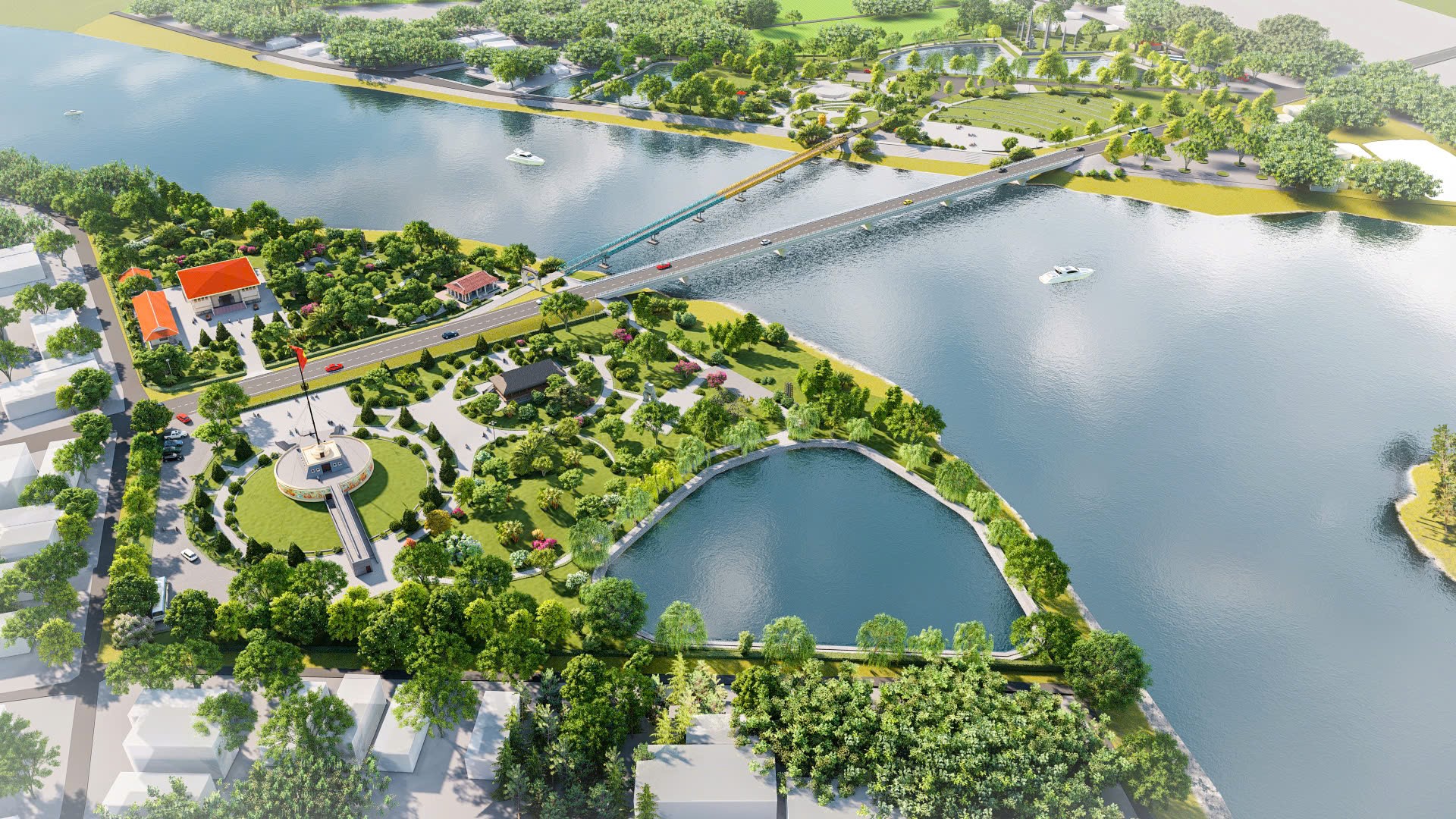 C&ocirc;ng tr&igrave;nh tu bổ cầu Hiền Lương thi c&ocirc;ng xuy&ecirc;n lễ, chạy nước r&uacute;t về đ&iacute;ch- Ảnh 6.