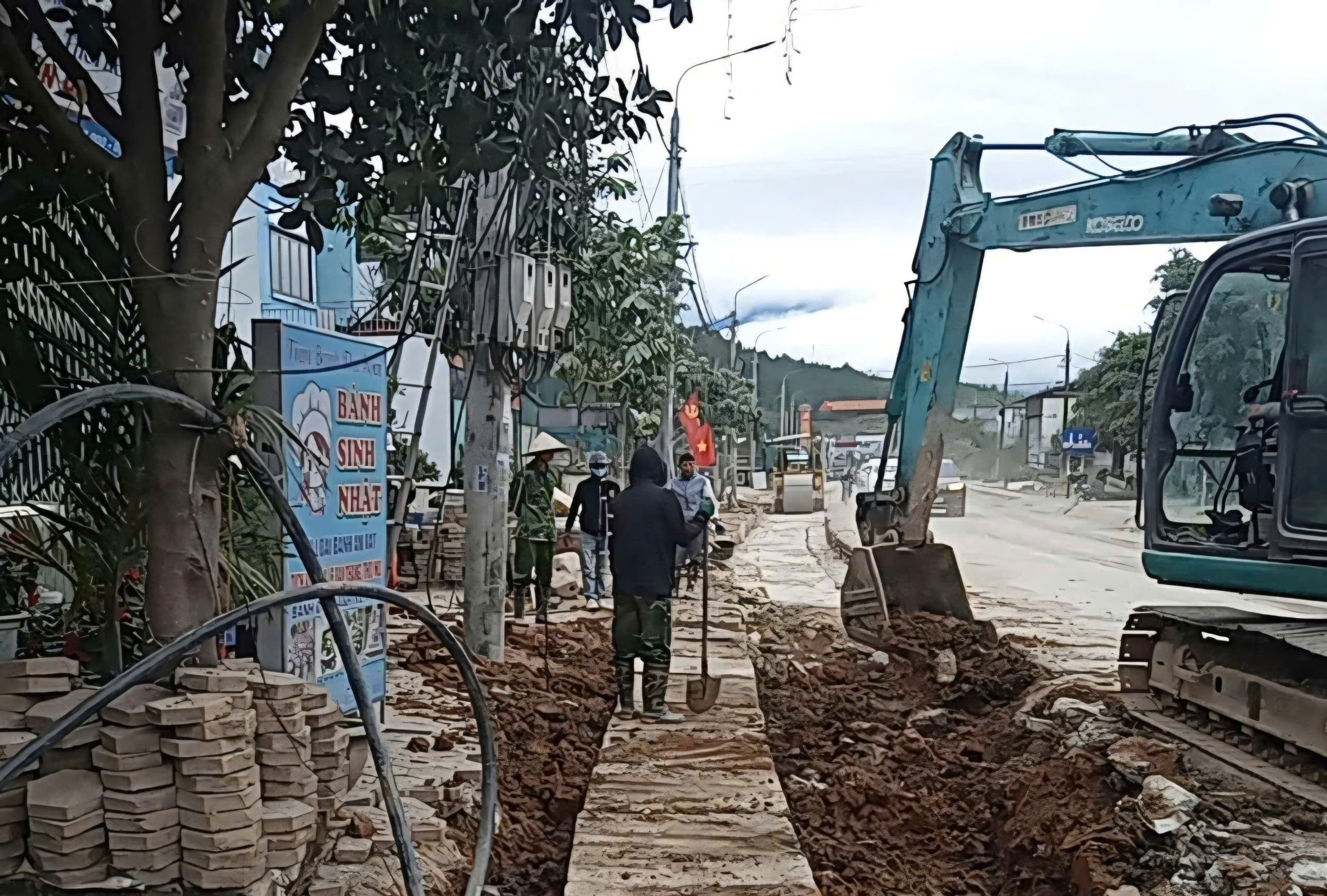 Lai Ch&acirc;u tăng tốc sửa chữa quốc lộ 32, bảo đảm giao th&ocirc;ng dịp Tết Nguy&ecirc;n đ&aacute;n- Ảnh 8.