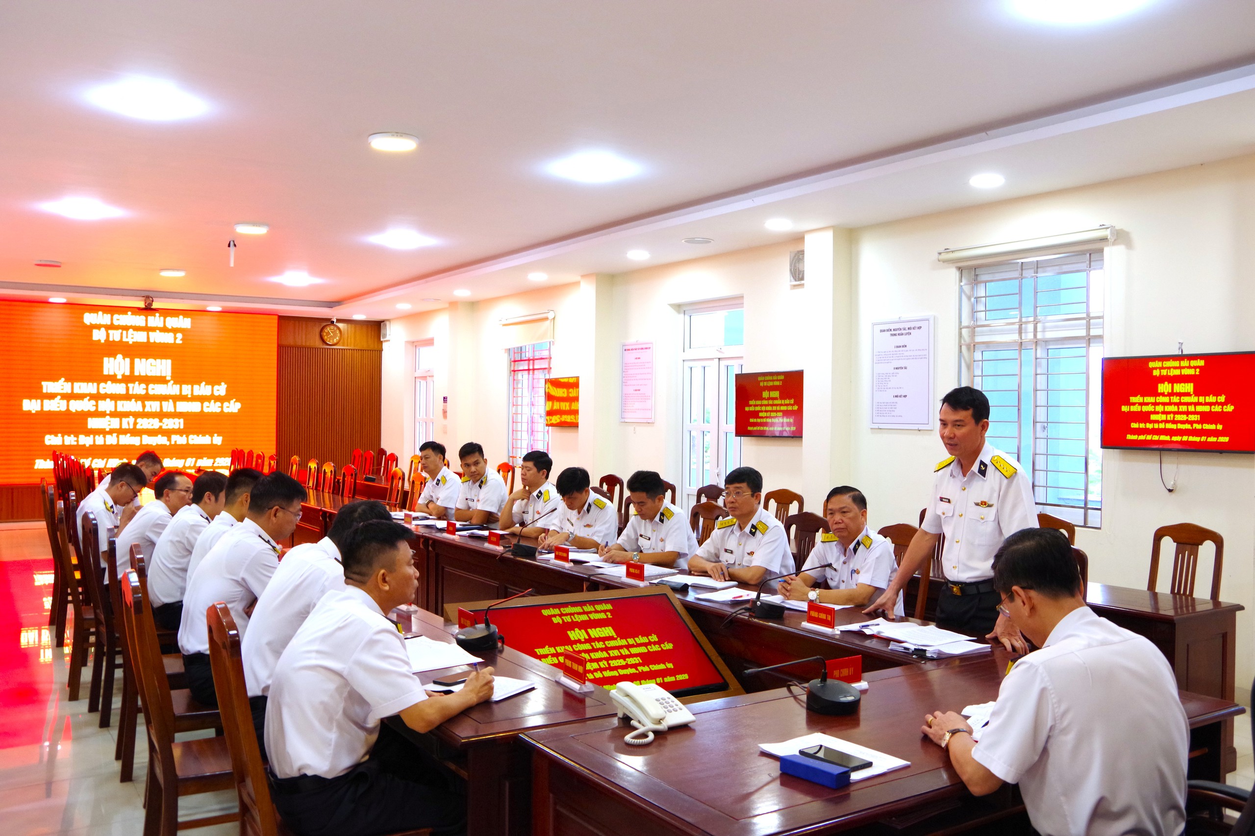 V&ugrave;ng 2 Hải qu&acirc;n sẵn s&agrave;ng cho bầu cử tr&ecirc;n c&aacute;c t&agrave;u trực, nh&agrave; gi&agrave;n v&agrave; v&ugrave;ng biển quản l&yacute;- Ảnh 2.