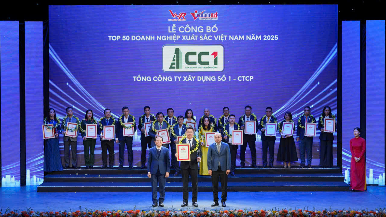 CC1 lọt Top 50 doanh nghiệp xuất sắc nhất Việt Nam- Ảnh 1. CC1 lọt Top 50 doanh nghiệp xuất sắc nhất Việt Nam- Ảnh 1.