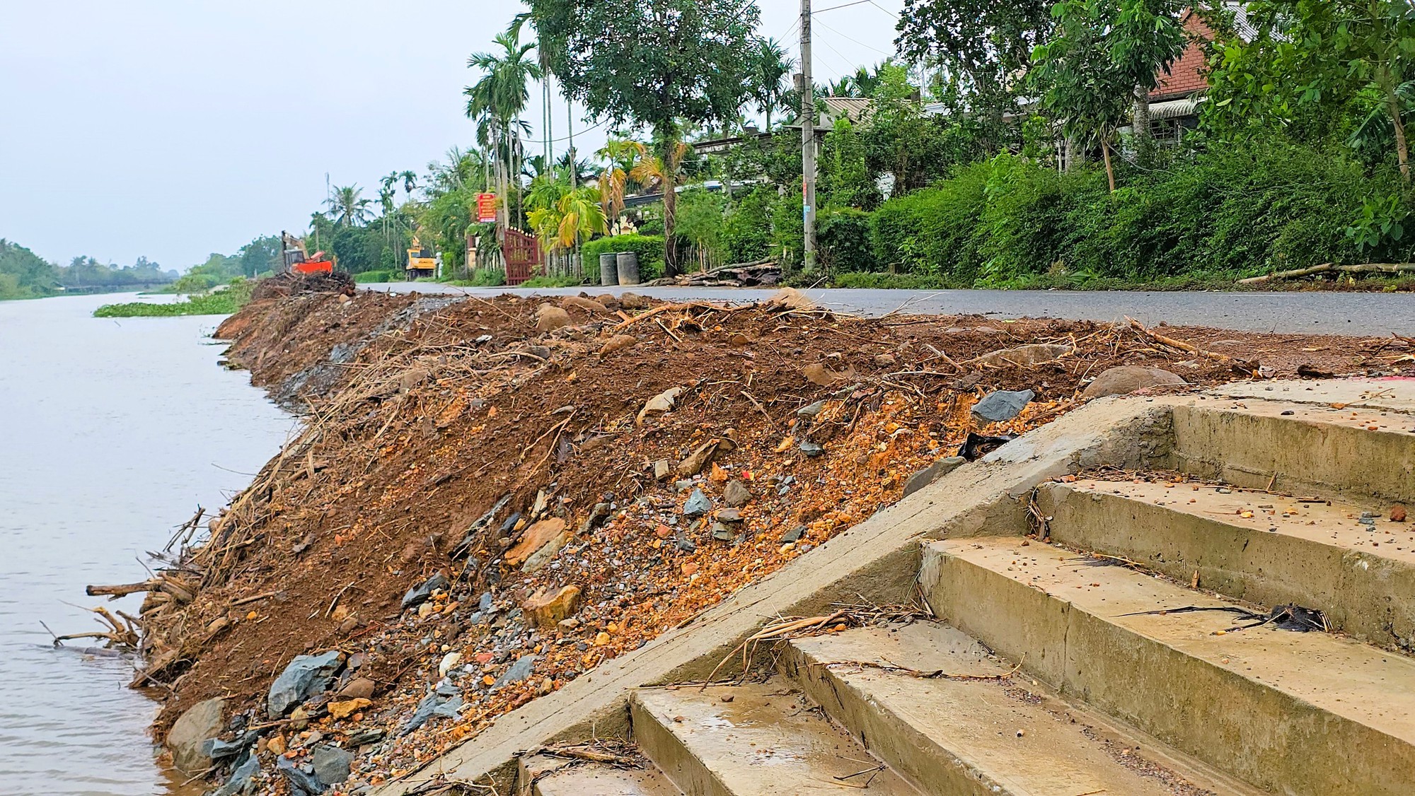 Quảng Trị: Dự &aacute;n khắc phục khẩn cấp sạt lở bờ s&ocirc;ng Vĩnh Định đang triển khai thế n&agrave;o?- Ảnh 9.