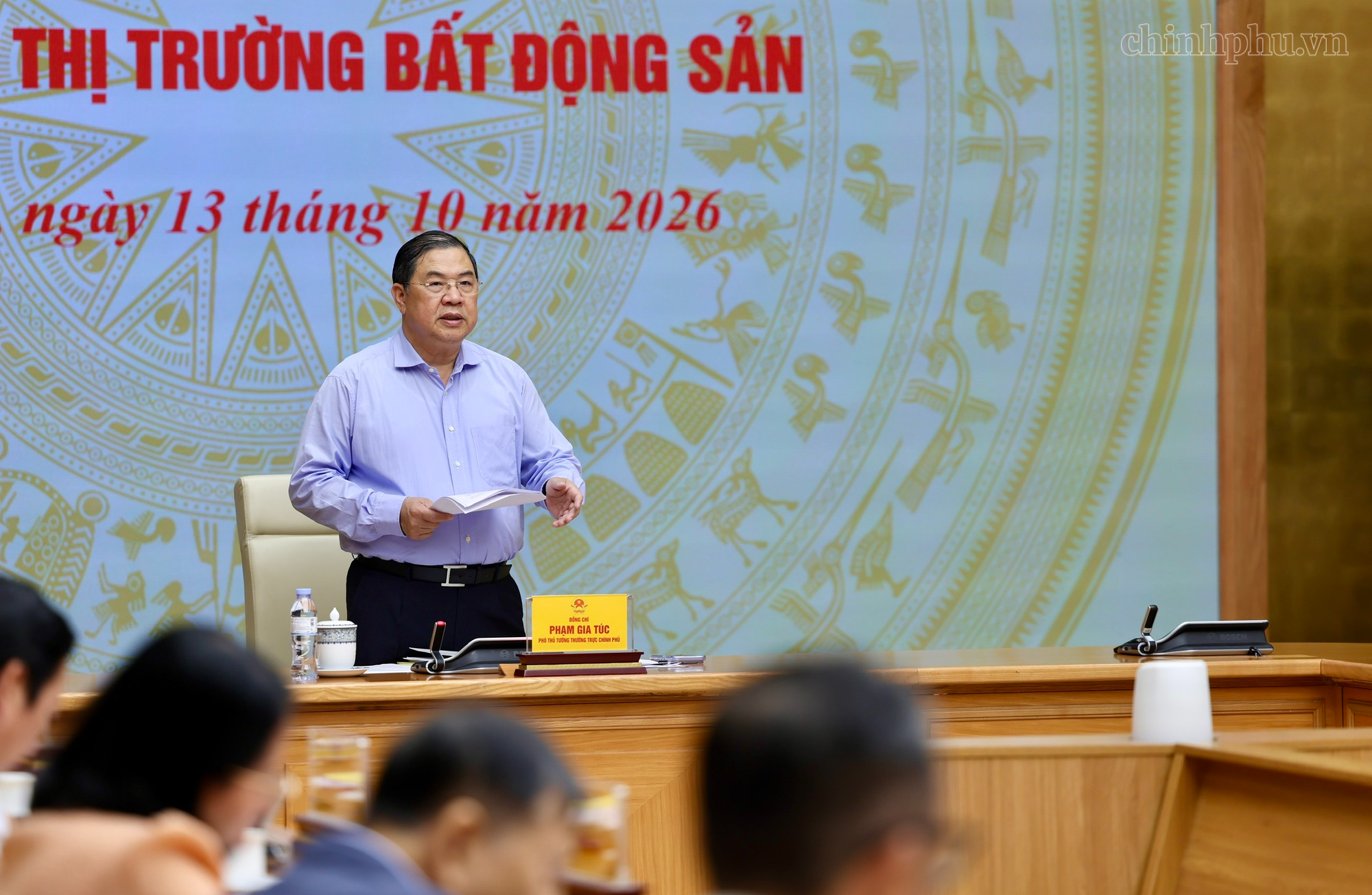 Phi&ecirc;n họp Ban Chỉ đạo Trung ương về ch&iacute;nh s&aacute;ch nh&agrave; ở v&agrave; thị trường bất động sản- Ảnh 1.