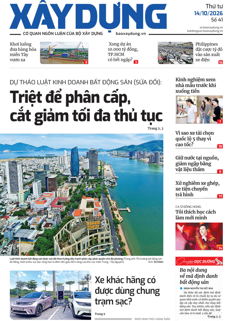 Tin mới nhất, hay nhất tr&ecirc;n B&aacute;o X&acirc;y dựng ng&agrave;y 14/10/2026 - Ảnh 1.