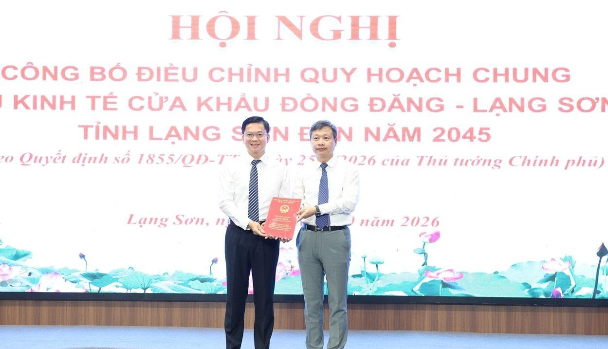 C&ocirc;ng bố điều chỉnh quy hoạch chung Khu kinh tế cửa khẩu Đồng Đăng - Lạng Sơn đến năm 2045- Ảnh 2.
