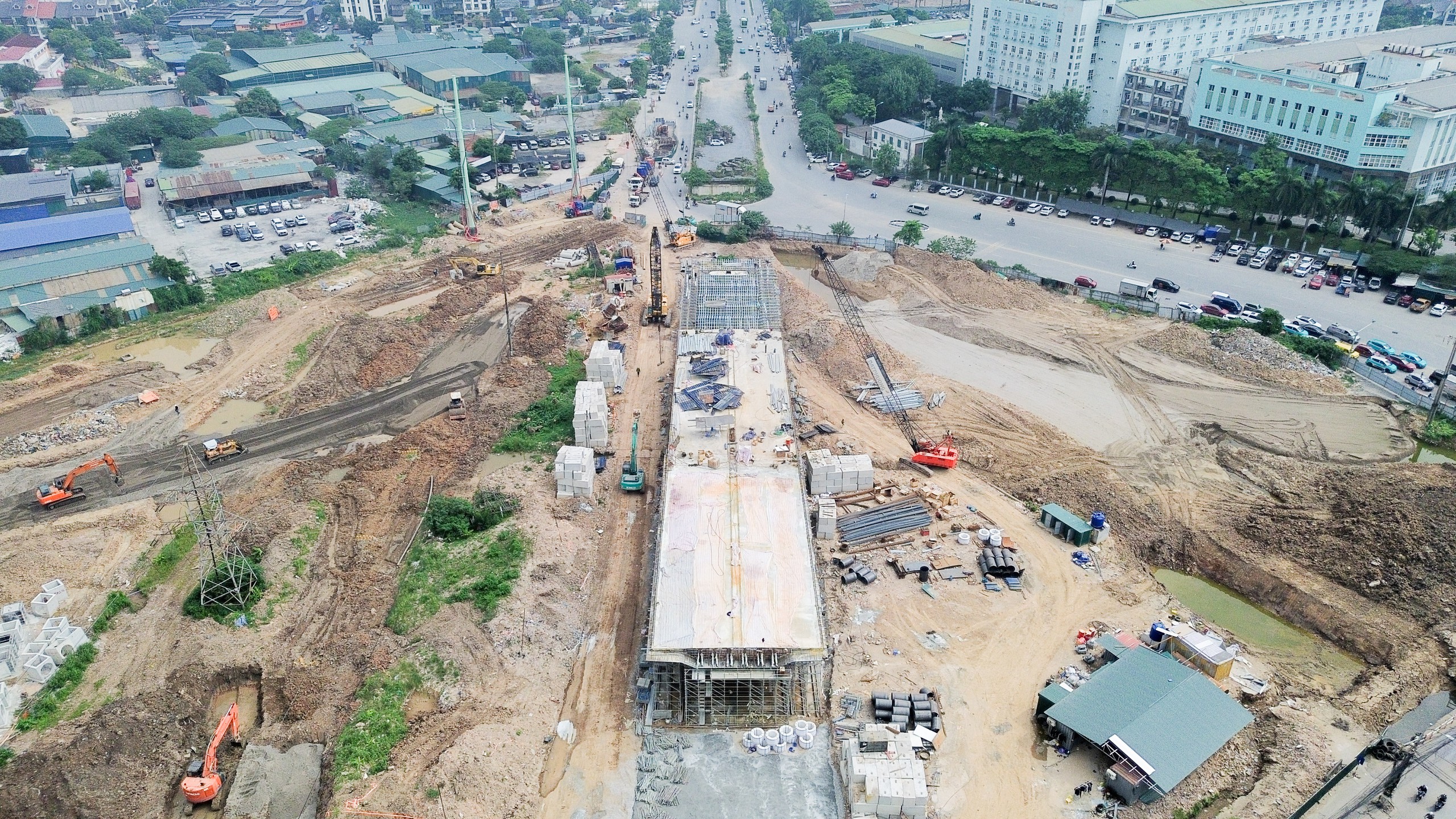 H&agrave; Nội: N&uacute;t giao Phạm Tu-đường 70 dần th&agrave;nh h&igrave;nh, kỳ vọng giải tỏa &ugrave;n tắc cửa ng&otilde; ph&iacute;a Nam- Ảnh 9.