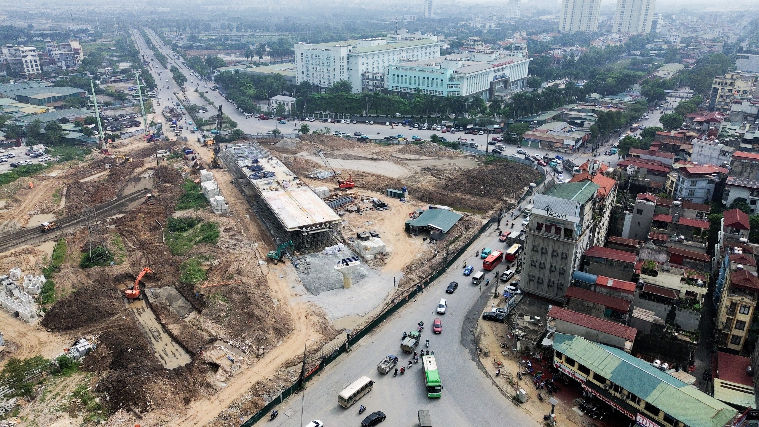H&agrave; Nội: N&uacute;t giao Phạm Tu-đường 70 dần th&agrave;nh h&igrave;nh, kỳ vọng giải tỏa &ugrave;n tắc cửa ng&otilde; ph&iacute;a Nam- Ảnh 2.