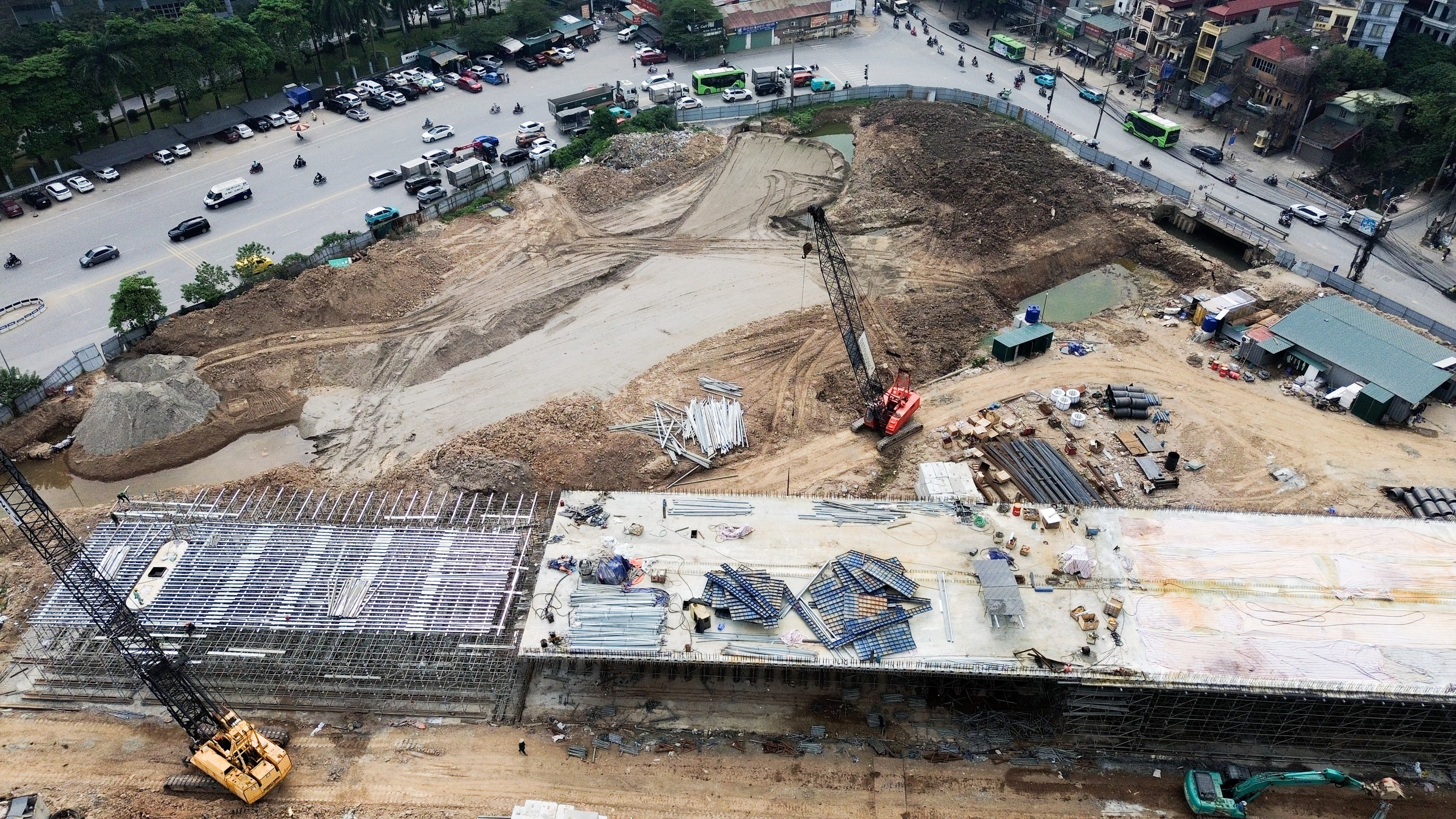 H&agrave; Nội: N&uacute;t giao Phạm Tu-đường 70 dần th&agrave;nh h&igrave;nh, kỳ vọng giải tỏa &ugrave;n tắc cửa ng&otilde; ph&iacute;a Nam- Ảnh 3.
