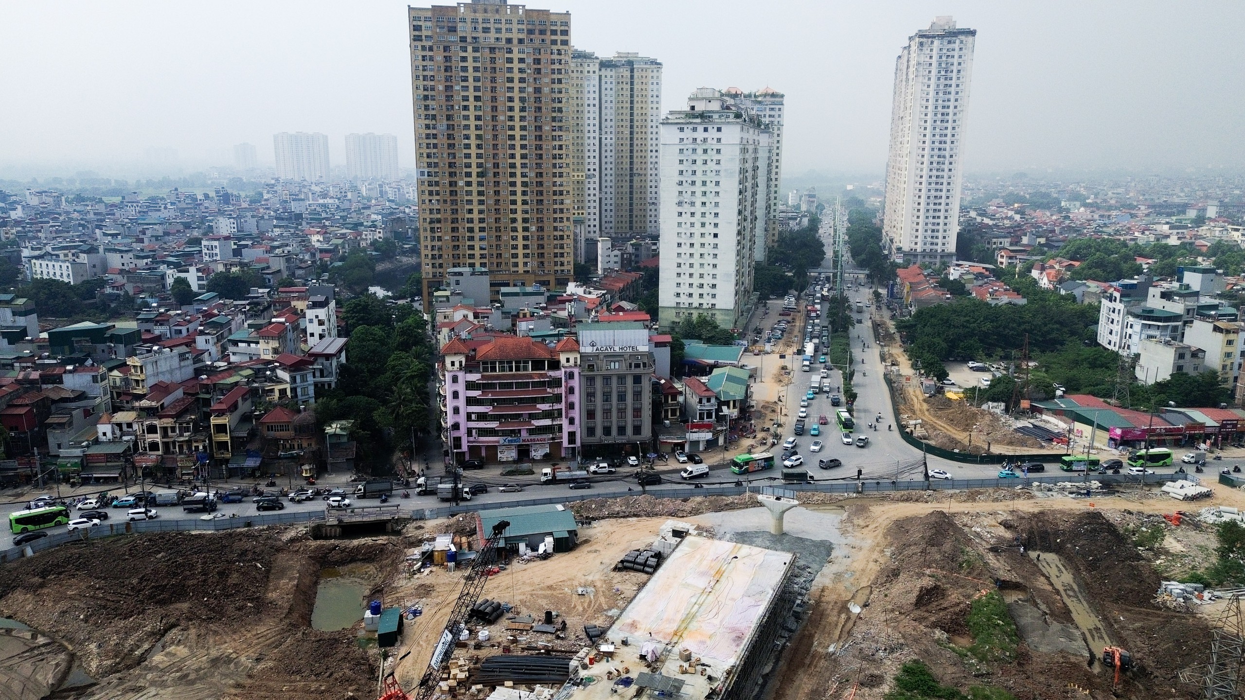 H&agrave; Nội: N&uacute;t giao Phạm Tu-đường 70 dần th&agrave;nh h&igrave;nh, kỳ vọng giải tỏa &ugrave;n tắc cửa ng&otilde; ph&iacute;a Nam- Ảnh 7.