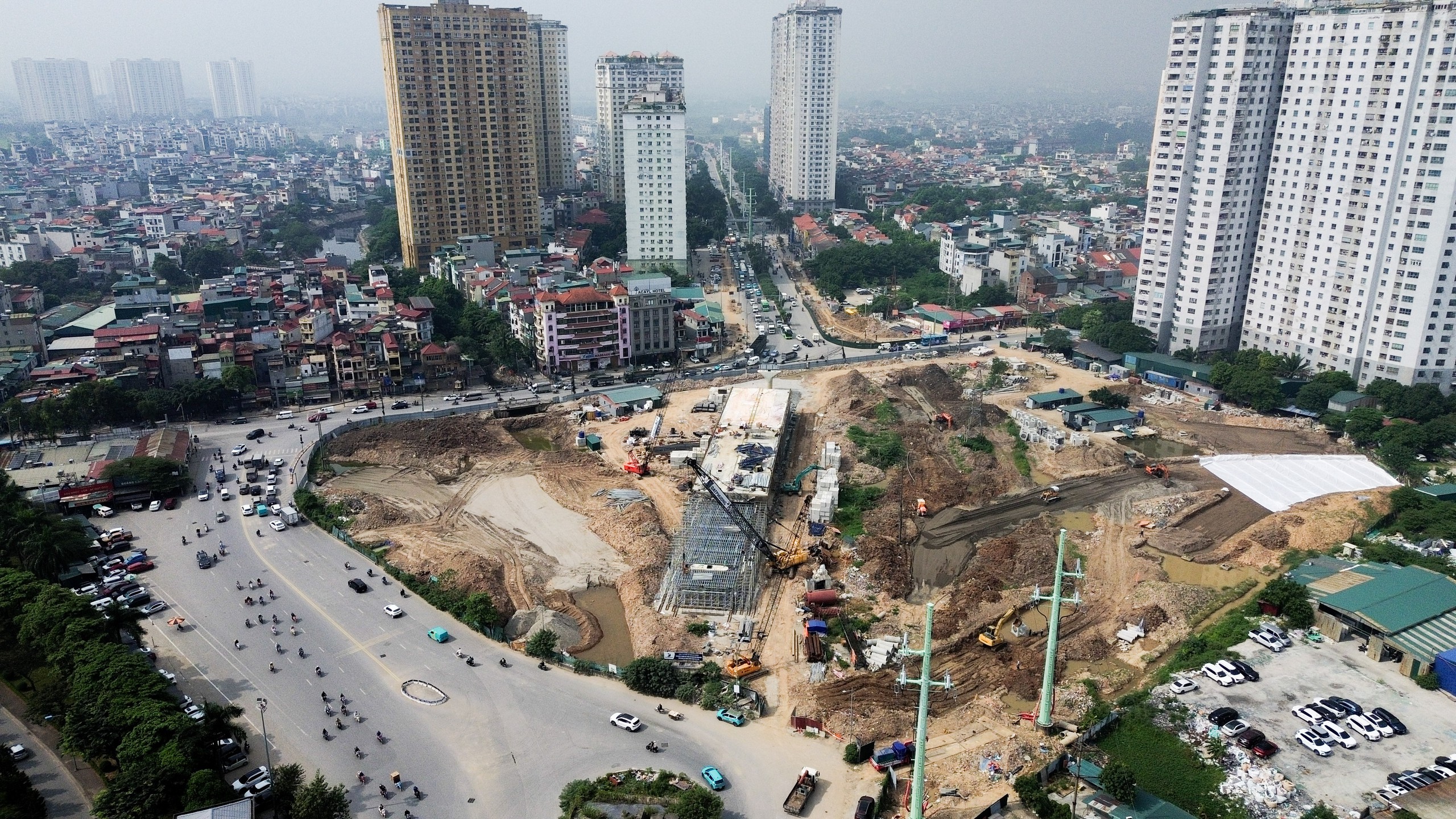 H&agrave; Nội: N&uacute;t giao Phạm Tu-đường 70 dần th&agrave;nh h&igrave;nh, kỳ vọng giải tỏa &ugrave;n tắc cửa ng&otilde; ph&iacute;a Nam- Ảnh 6.