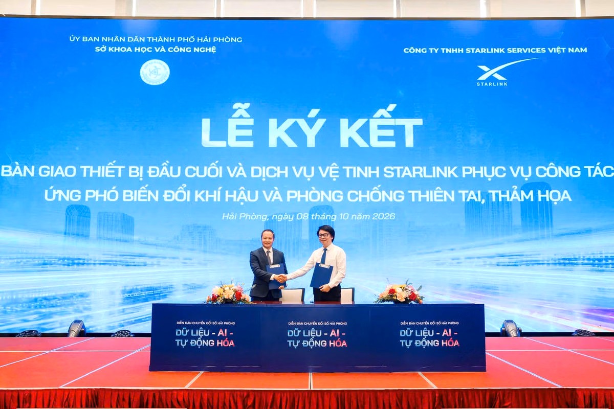 Tỷ ph&uacute; Elon Musk chia sẻ th&ocirc;ng tin Hải Ph&ograve;ng lắp đặt Internet vệ tinh Starlink tại đảo- Ảnh 2.