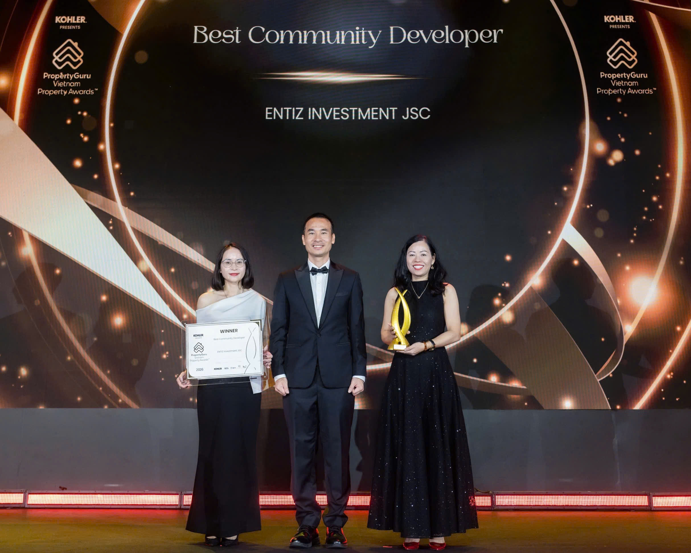 Entiz Group ghi dấu ấn với 3 giải thưởng tại PropertyGuru Vietnam Property Awards 2026- Ảnh 1.