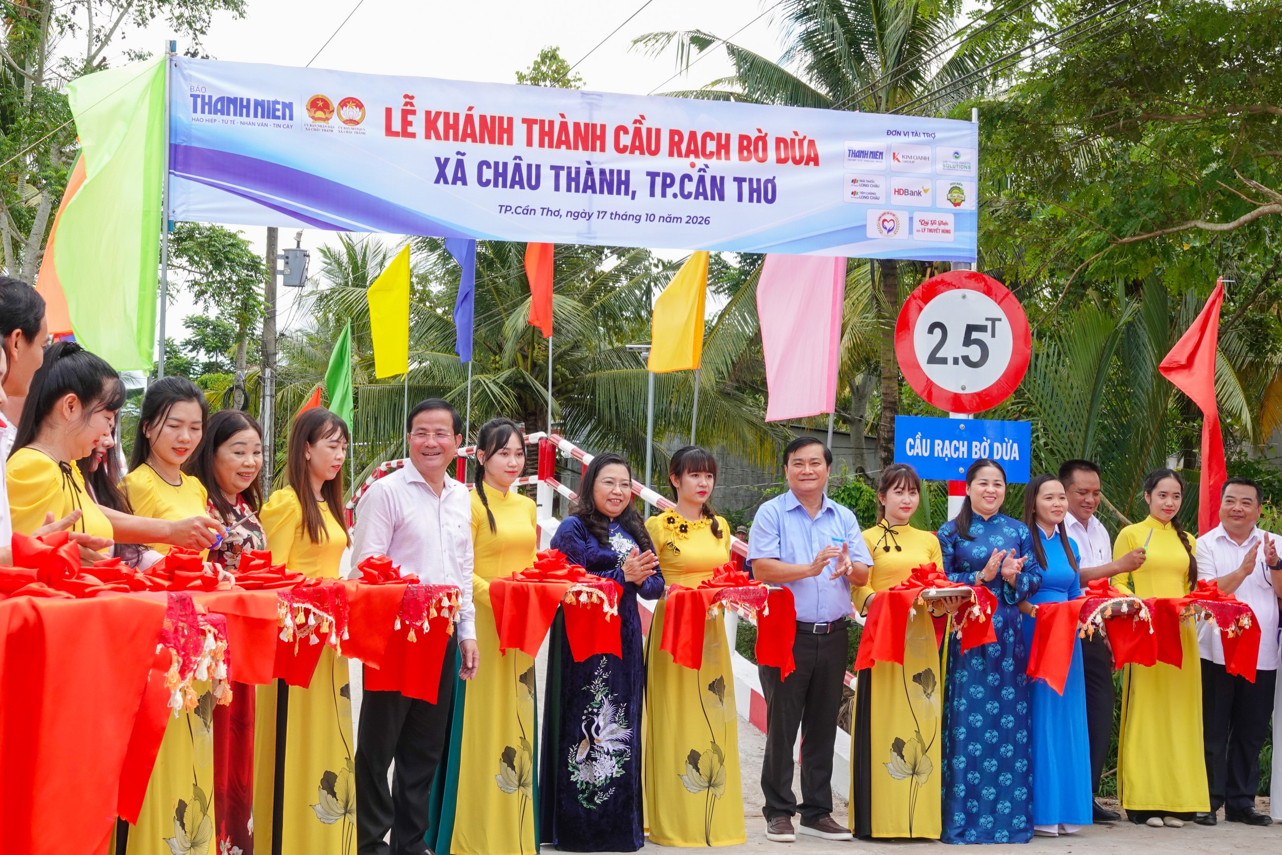 Cần Thơ kh&aacute;nh th&agrave;nh cầu Rạch Bờ Dừa - Ảnh 1.