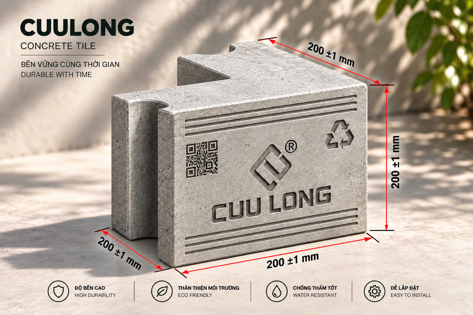 Cửu Long Eco ra mắt dòng gạch bê tông vật liệu xanh sau 14 năm nghiên cứu- Ảnh 2.