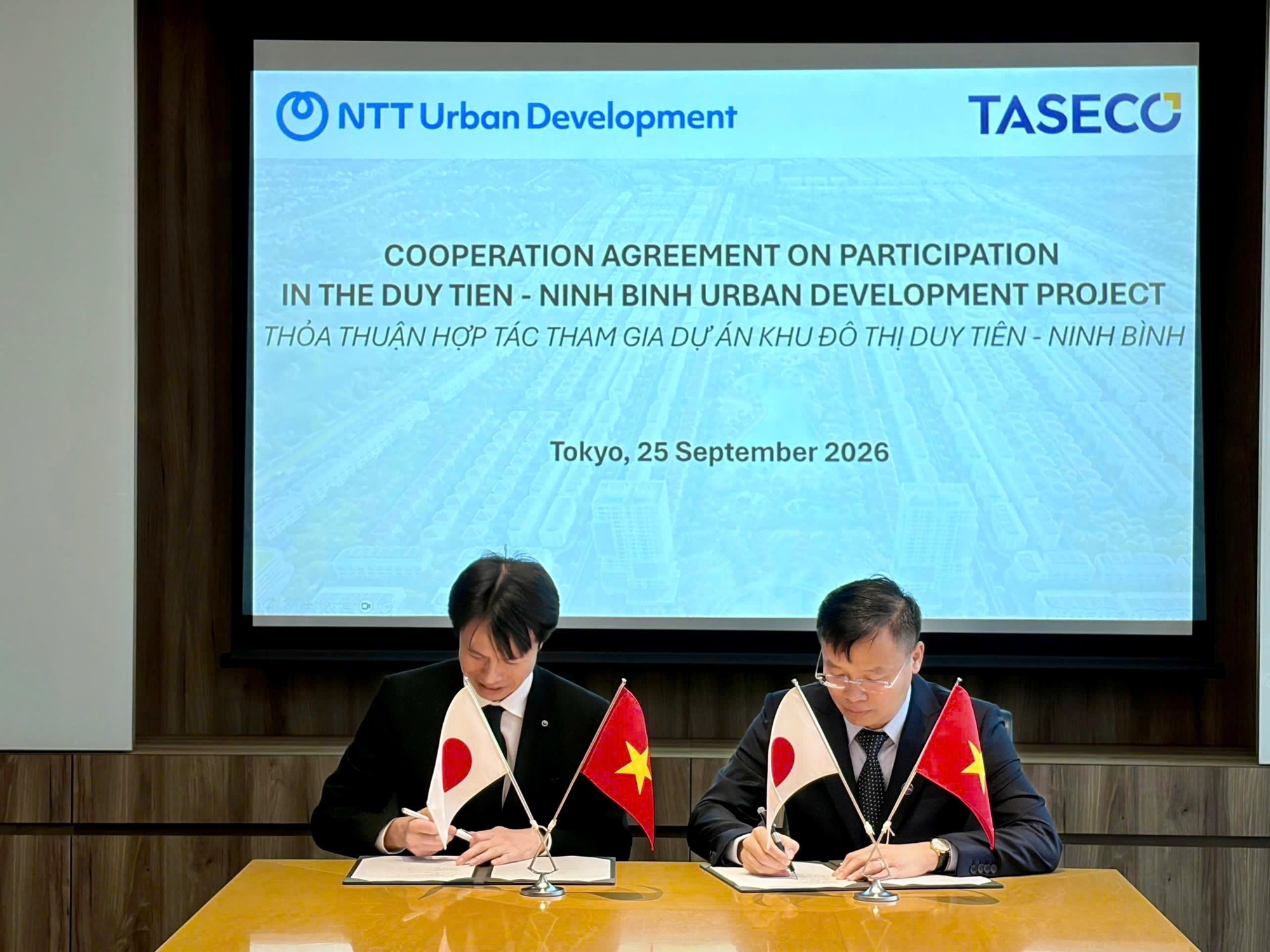 Taseco Land và NTT Urban Development ký kết hợp tác phát triển tại KĐT Duy Tiên, Ninh Bình- Ảnh 2.