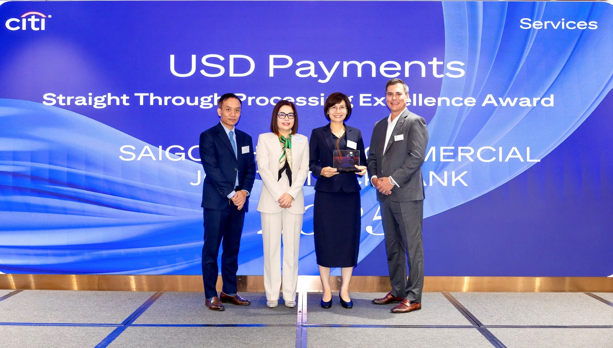 SHB nhận Giải thưởng Chất lượng Thanh toán Quốc tế Xuất sắc (STP Award) từ Citibank - Ảnh 1.