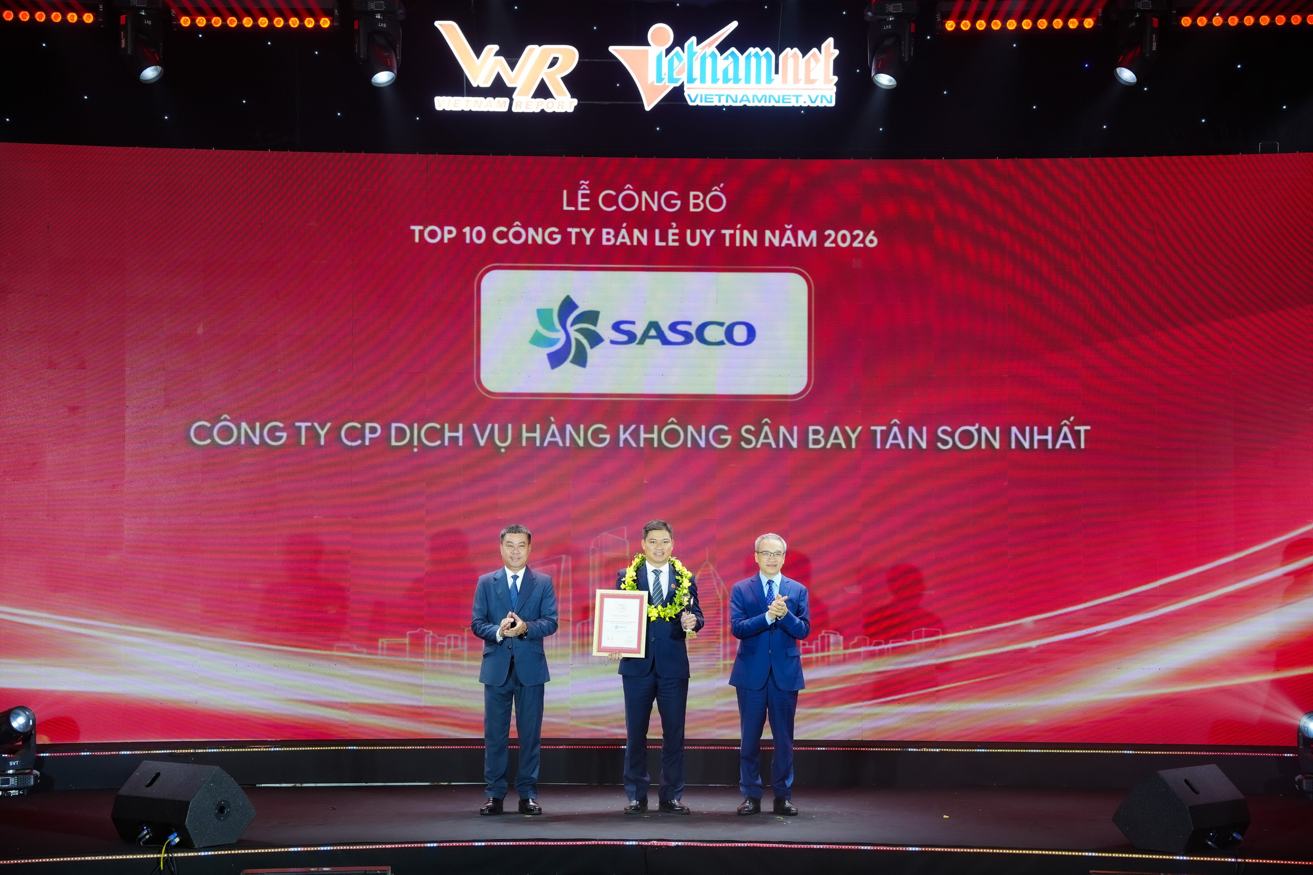 SASCO ghi dấu k&eacute;p trong bảng xếp hạng uy t&iacute;n b&aacute;n lẻ v&agrave; lợi nhuận năm 2026- Ảnh 1.