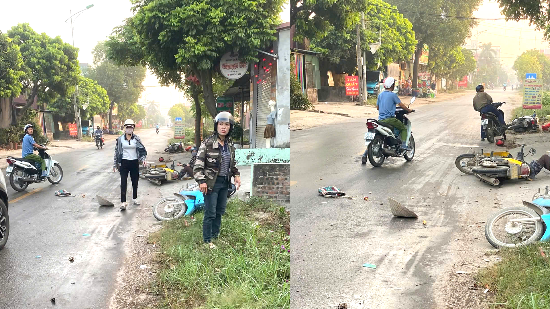 Hưng Y&ecirc;n: &Ocirc; t&ocirc; t&ocirc;ng li&ecirc;n ho&agrave;n, 3 người điều khiển xe m&aacute;y bị thương- Ảnh 1.