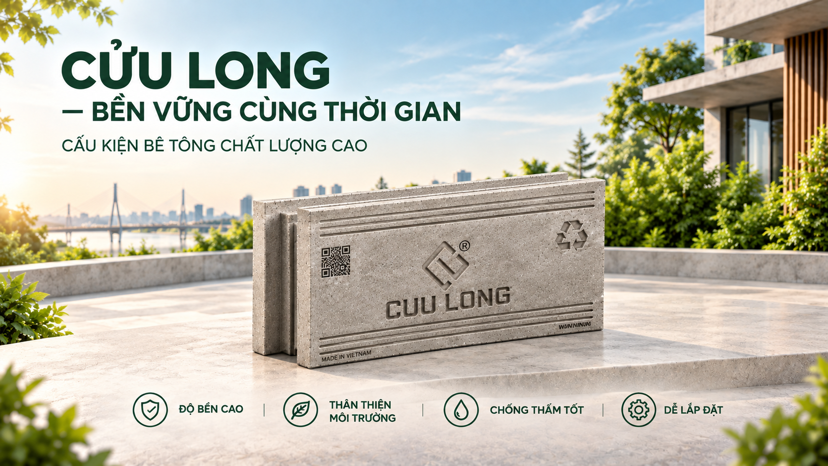Cửu Long Eco: Hành trình kiên trì 14 năm phát triển vật liệu xây dựng xanh - Ảnh 1.