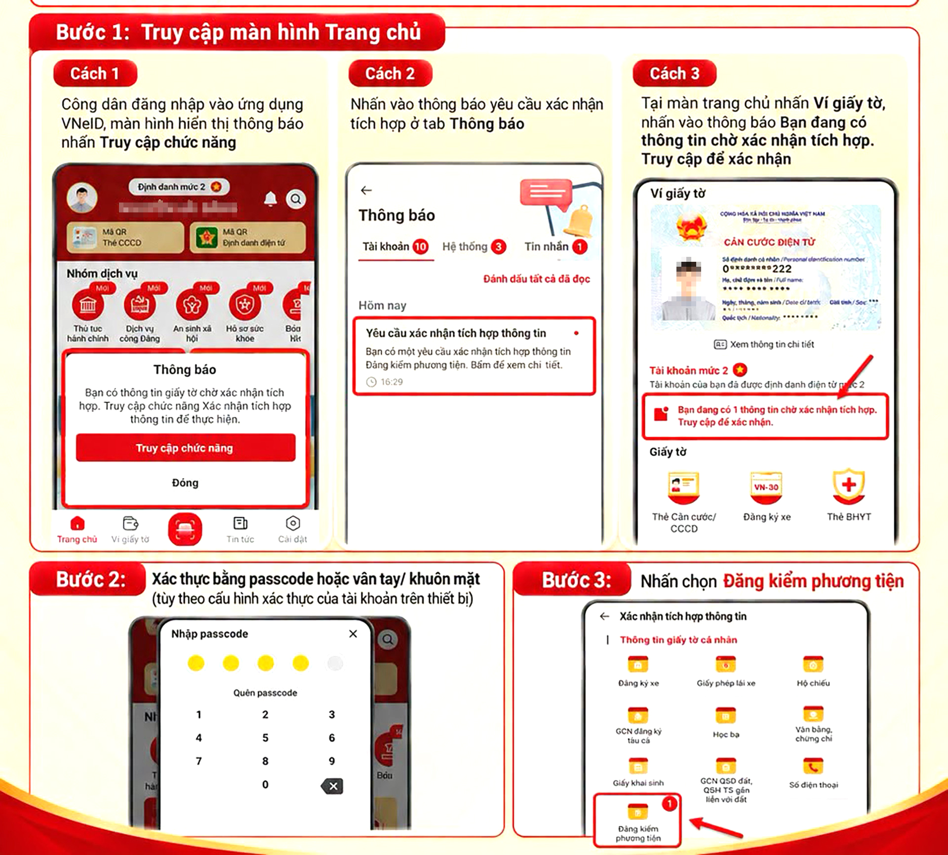 VNeID c&oacute; th&ecirc;m th&ocirc;ng tin đăng kiểm phương tiện, chủ xe tra cứu như thế n&agrave;o?- Ảnh 2.
