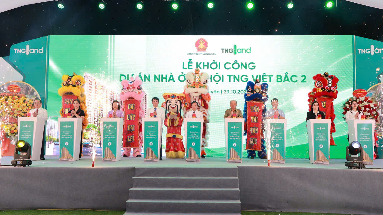 Thái Nguyên: Khởi công dự án nhà ở xã hội TNG Việt Bắc 2 gần 670 tỷ đồng- Ảnh 1.
